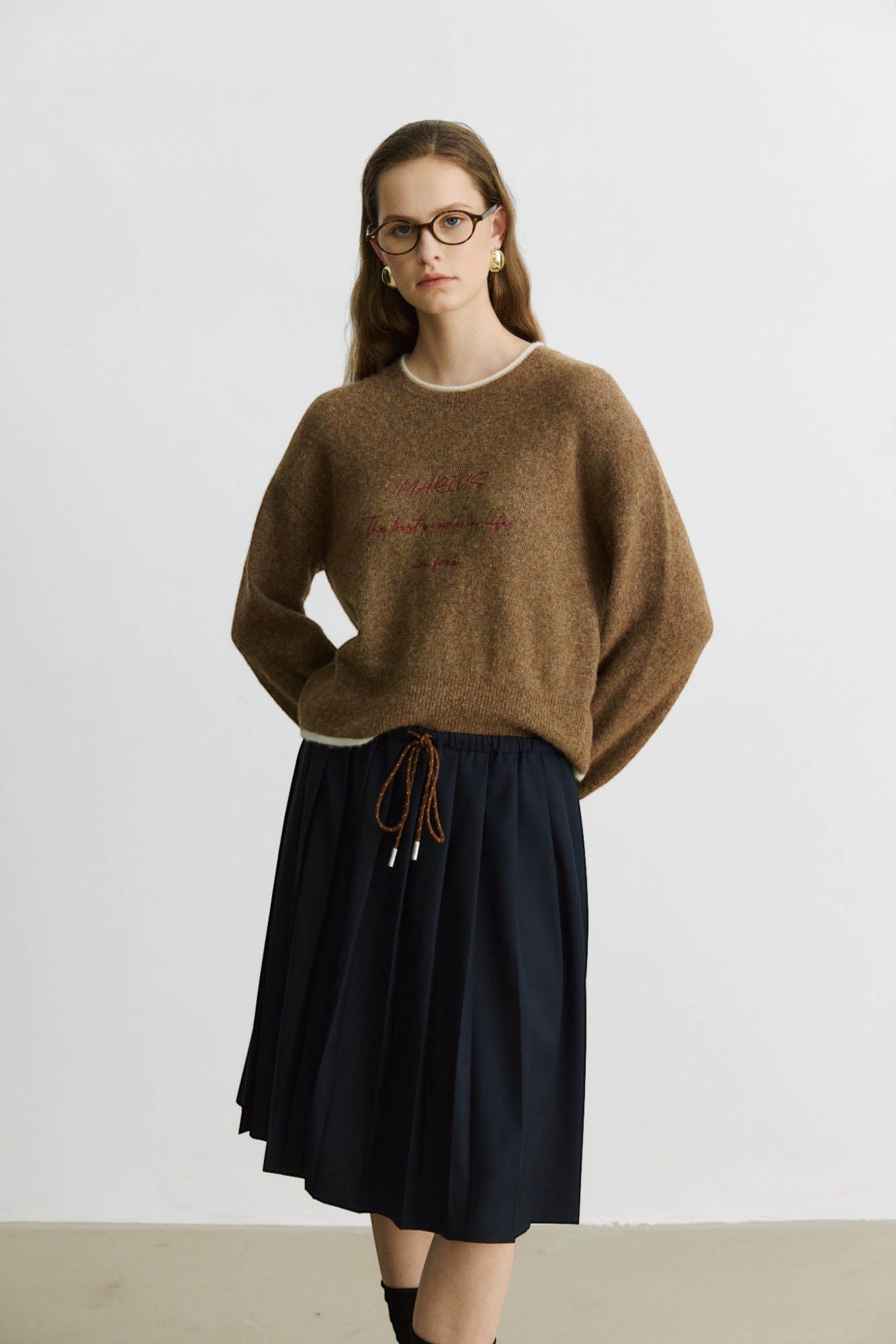 Marius Women's Embroidered Alphabet Sweater