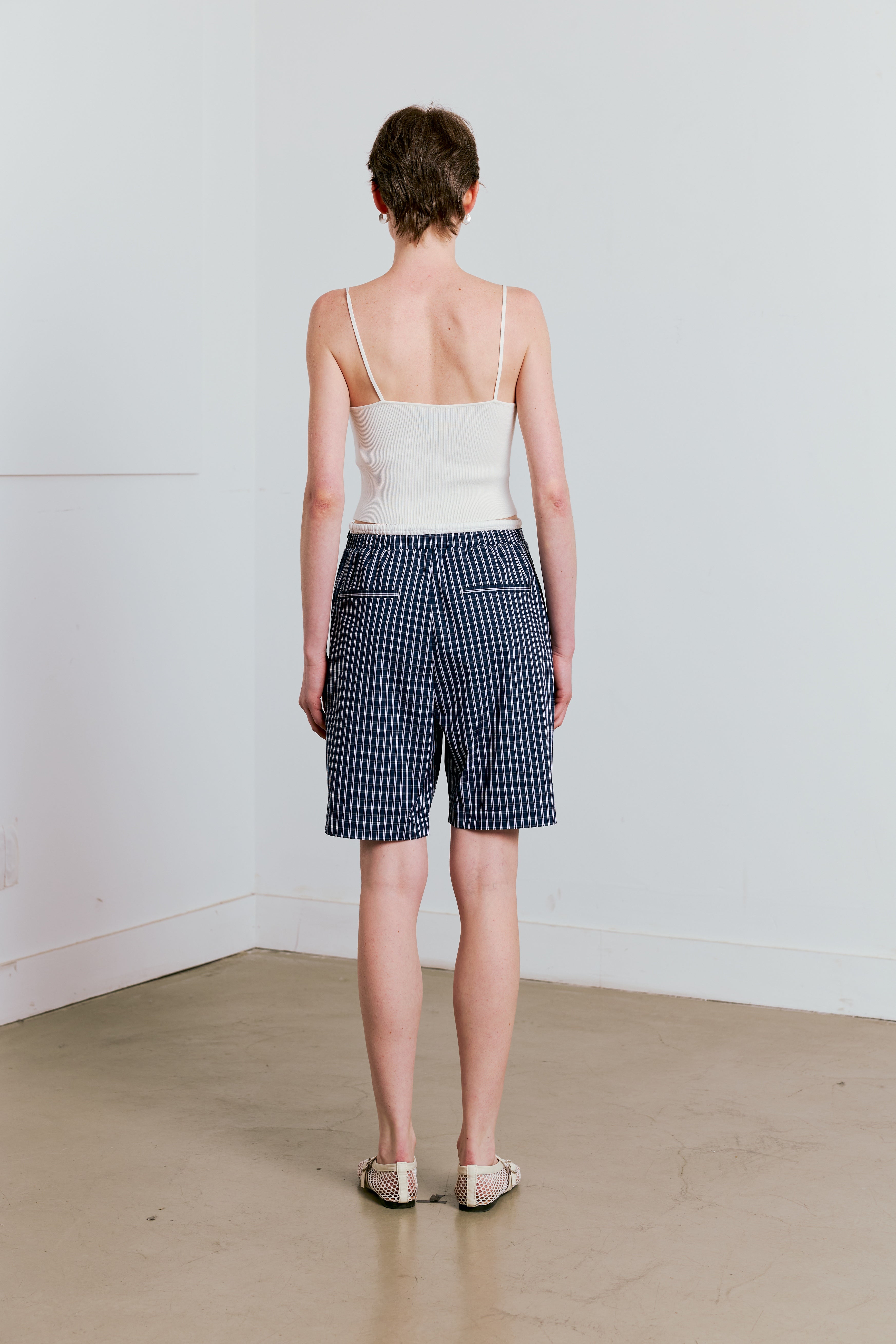 Double Waist Vichy Shorts