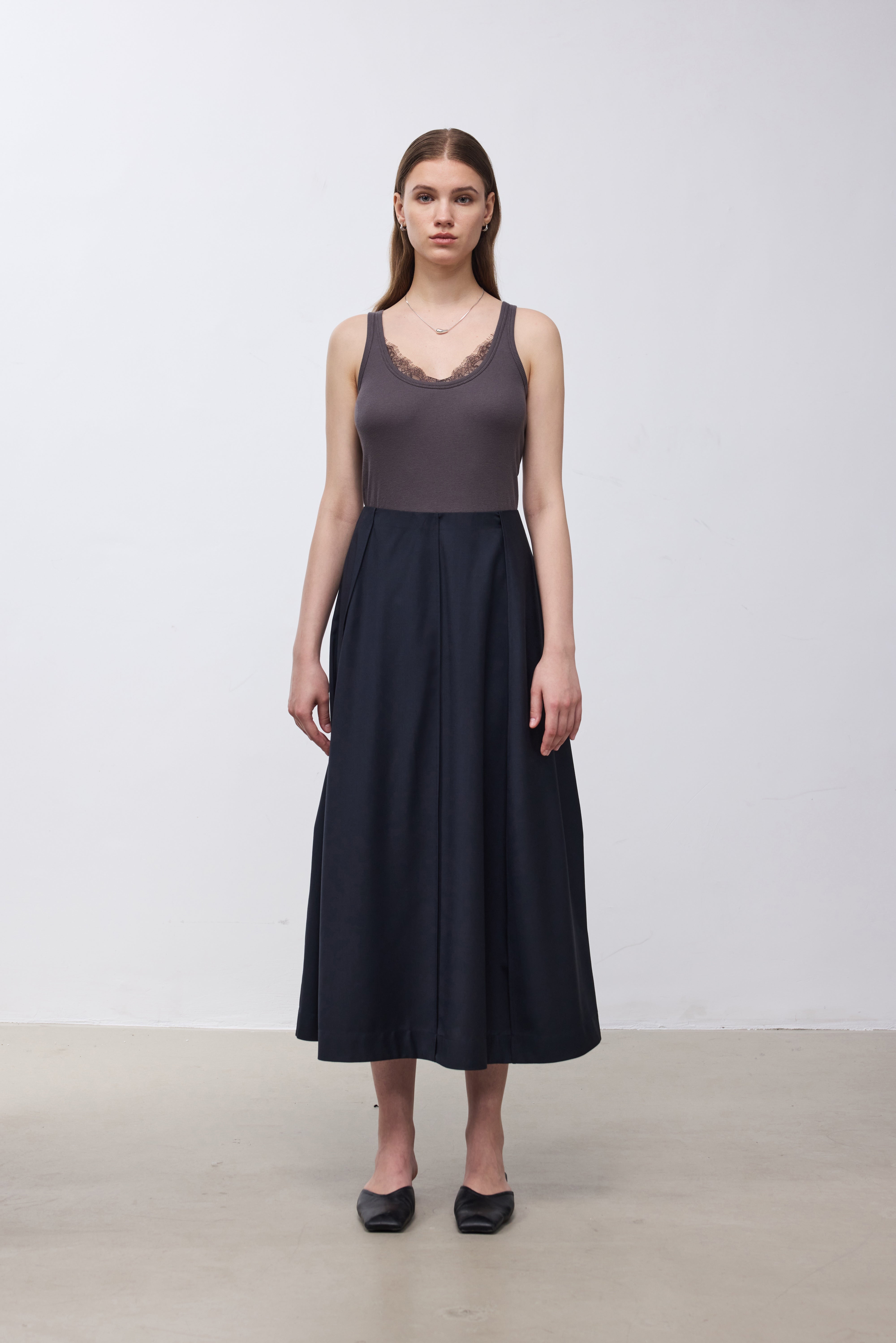 Lace Panel Tank Top