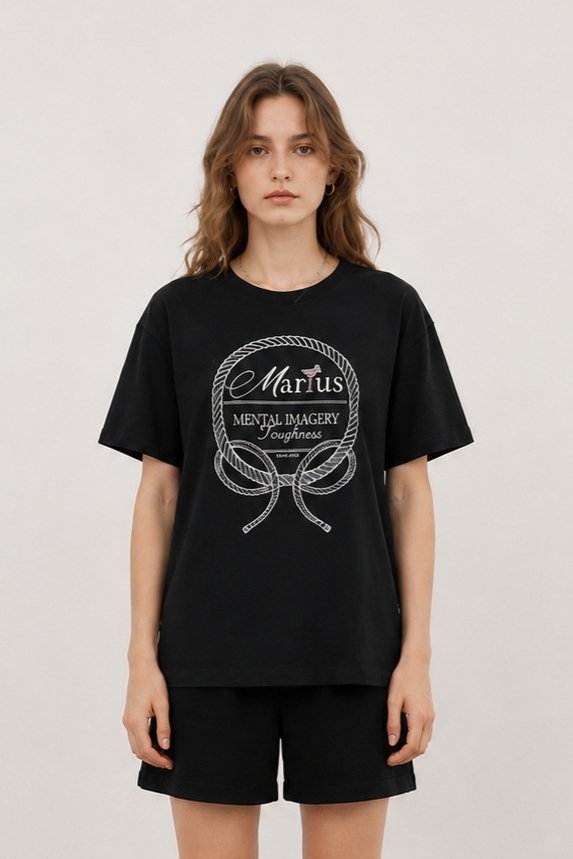 Short Sleeve Logo Swearshirt