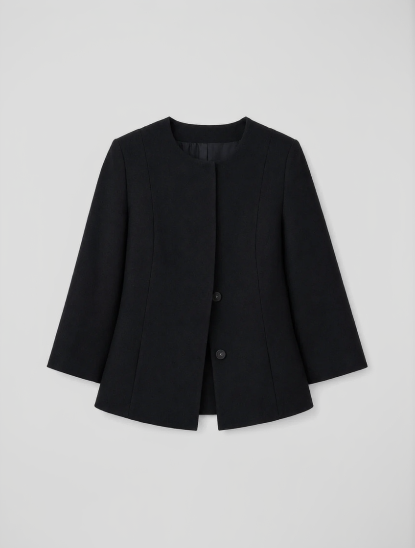 Clean Line Tailored Triacetate Jacket