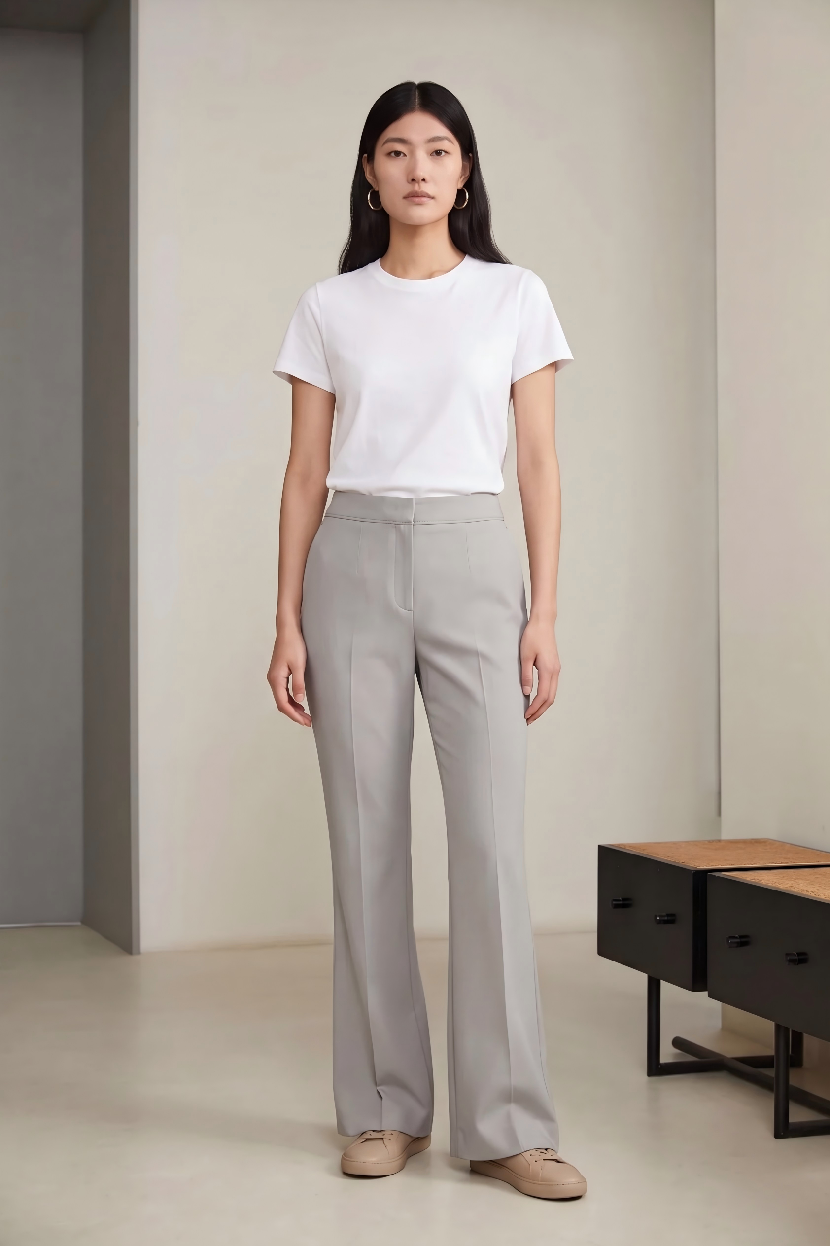 Signature Tailored Suit Trousers in Greige