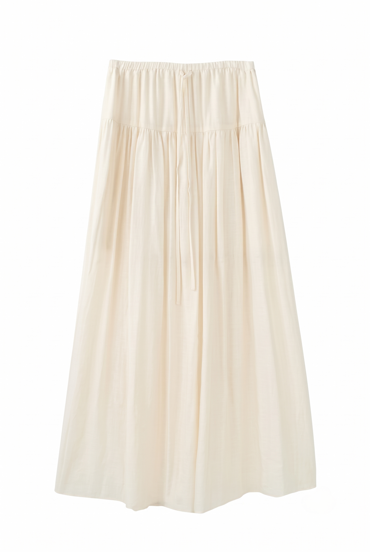 Gathered Wide-Leg Pants