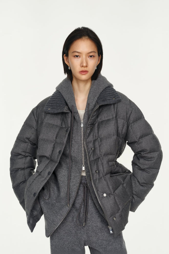 Wool-Blend Goose Down Jacket