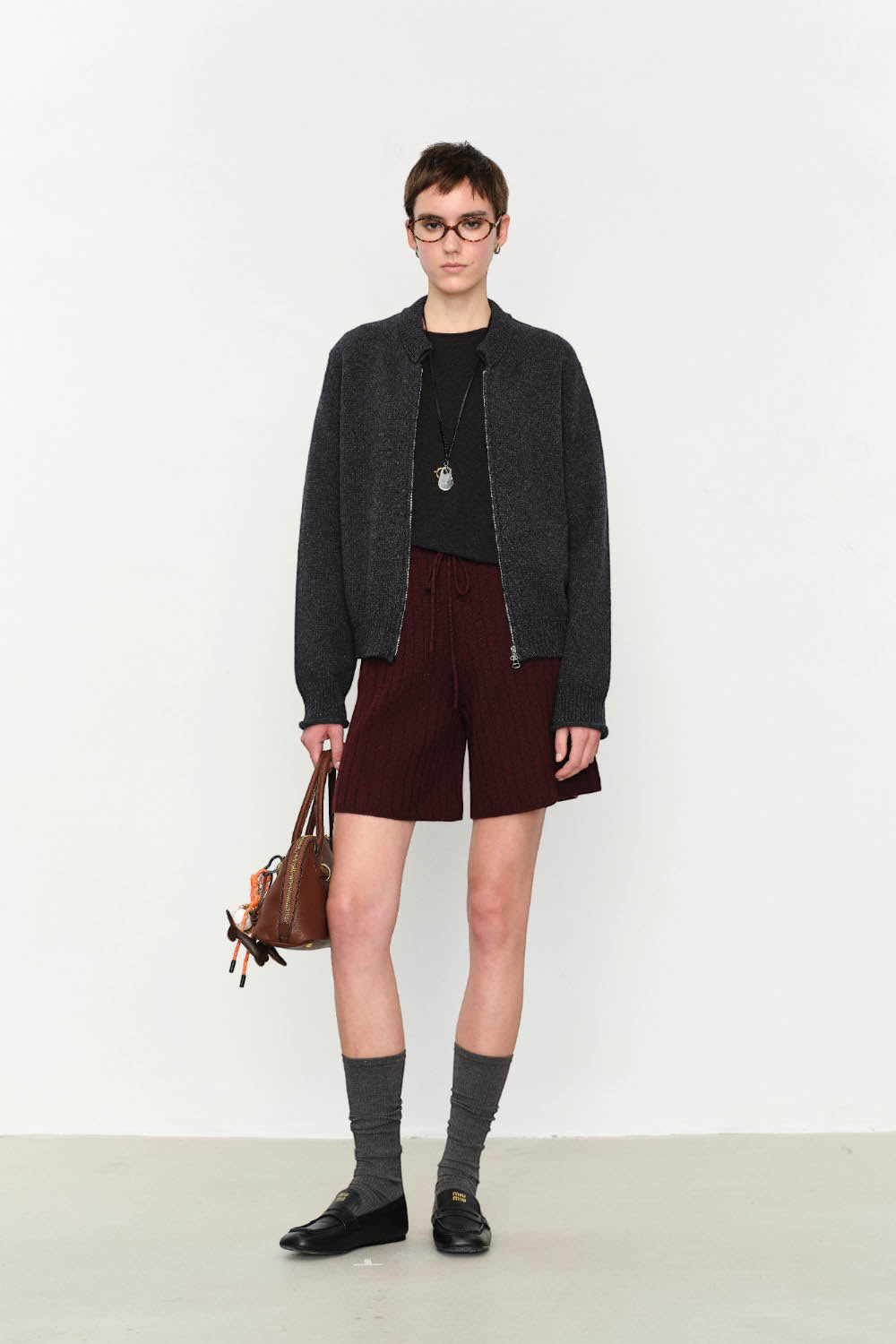 Marius Women's Fold-Over Collar Cardigan