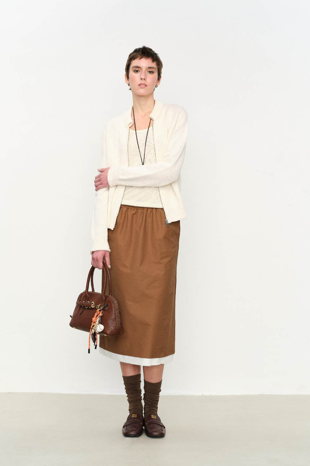 Marius Women's Fold-Over Collar Cardigan