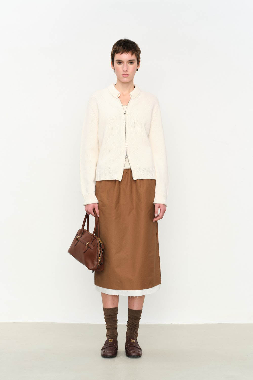 Marius Women's Fold-Over Collar Cardigan