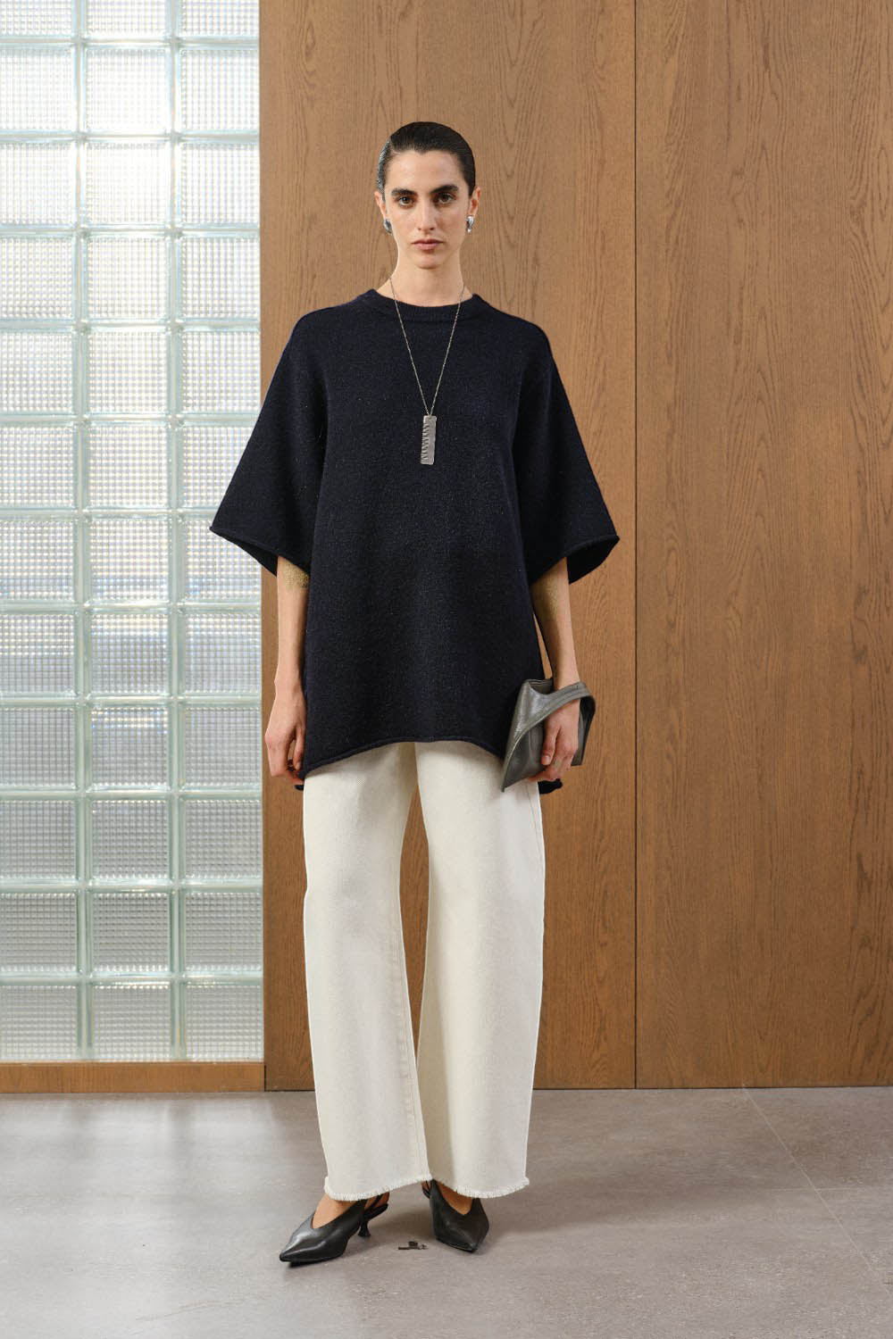 Yak-Wool Blend Oversized Knit Sweater