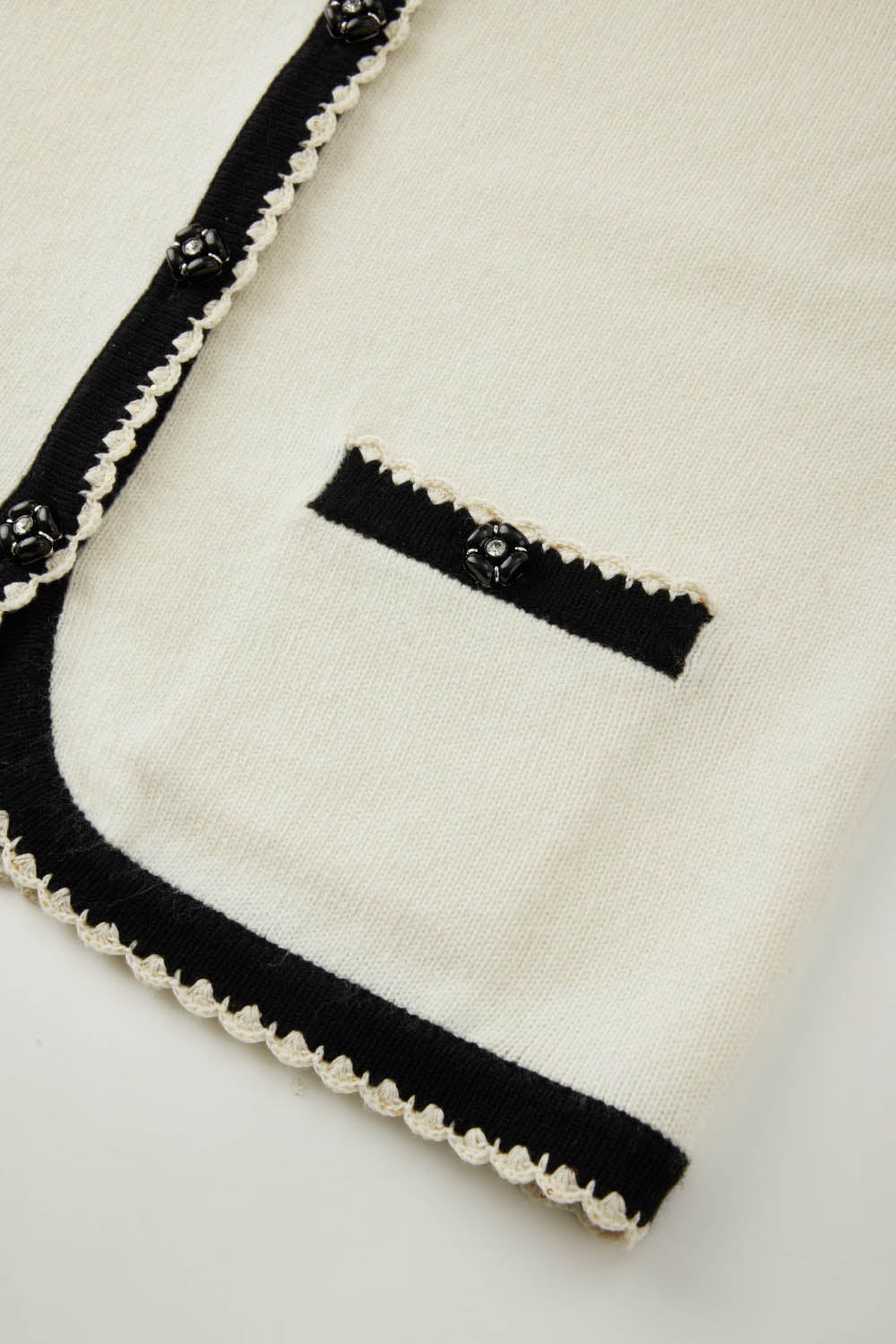 Marius Women's Fuzzy Color-Block French-Inspired Bouclé Vest