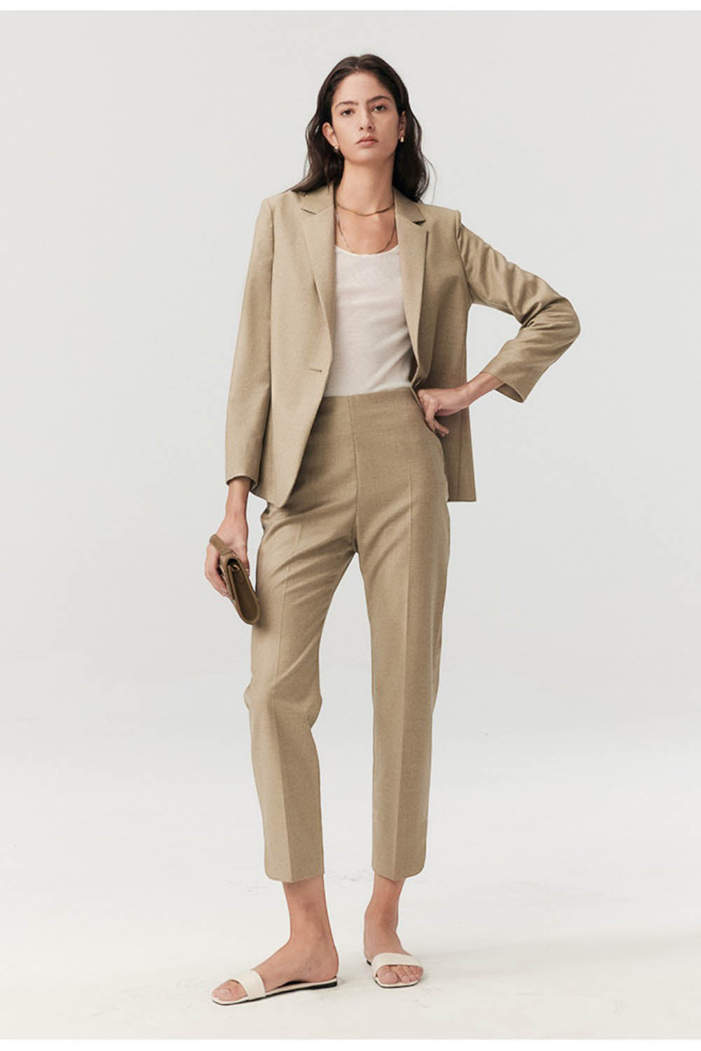 Marzotto Super 110s Prince of Wales Wool Trousers