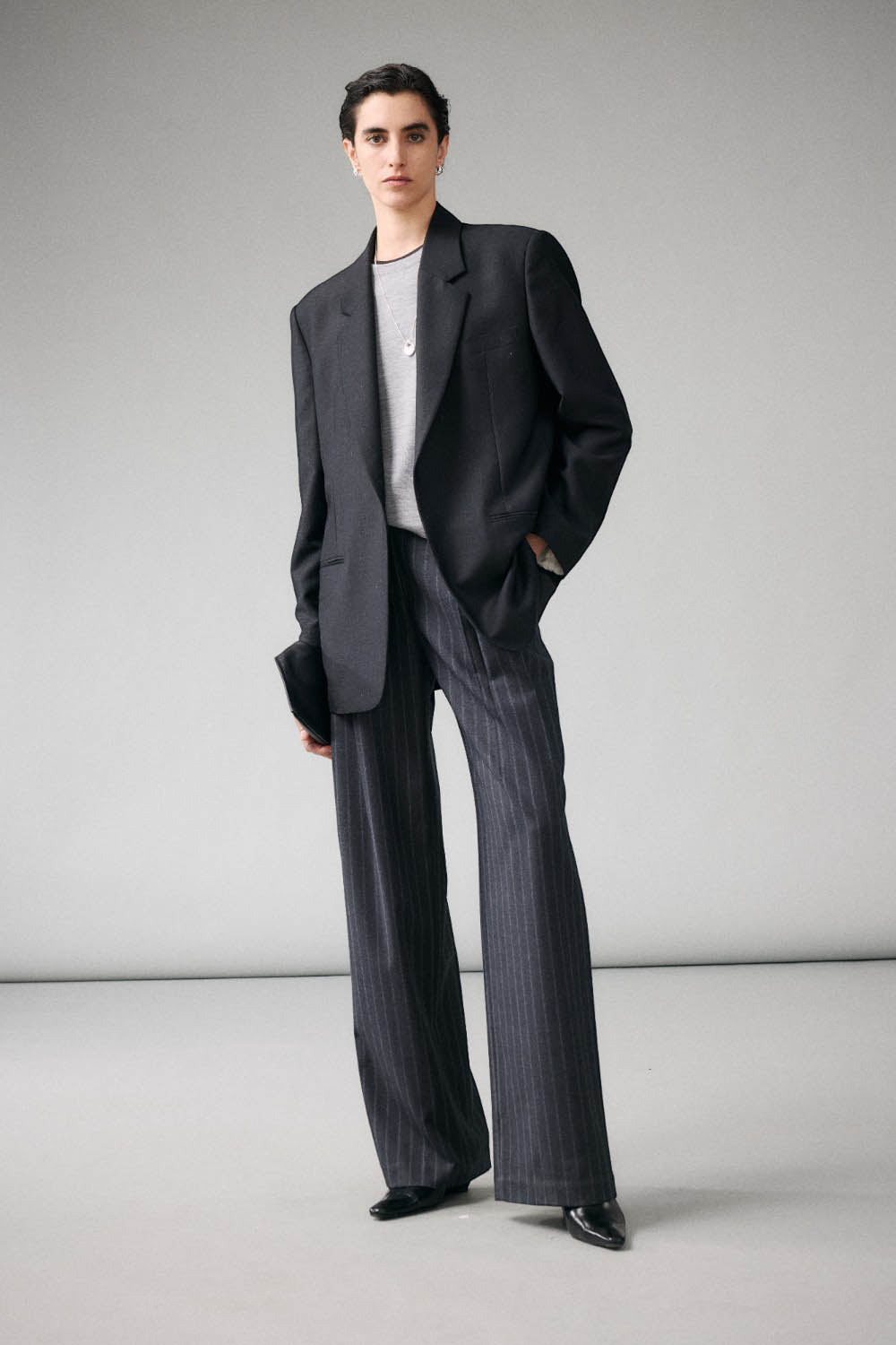 Marius Women's Striped Wool Trousers