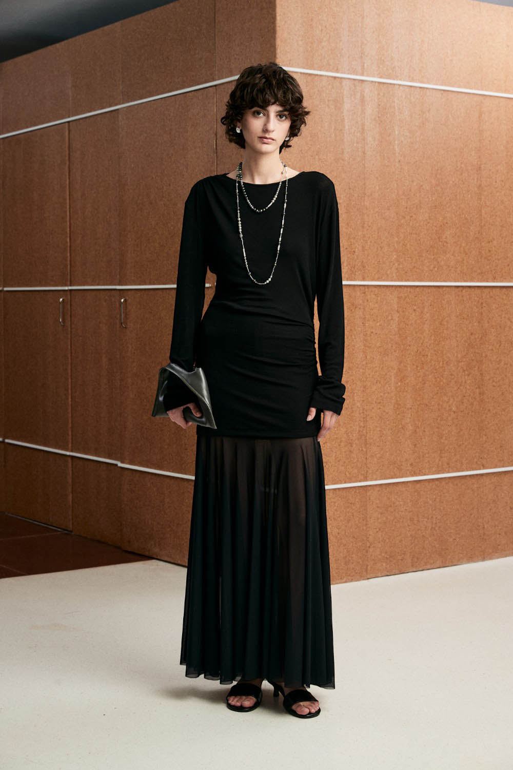 Marius Women's Pleated Off-Shoulder T-Shirt