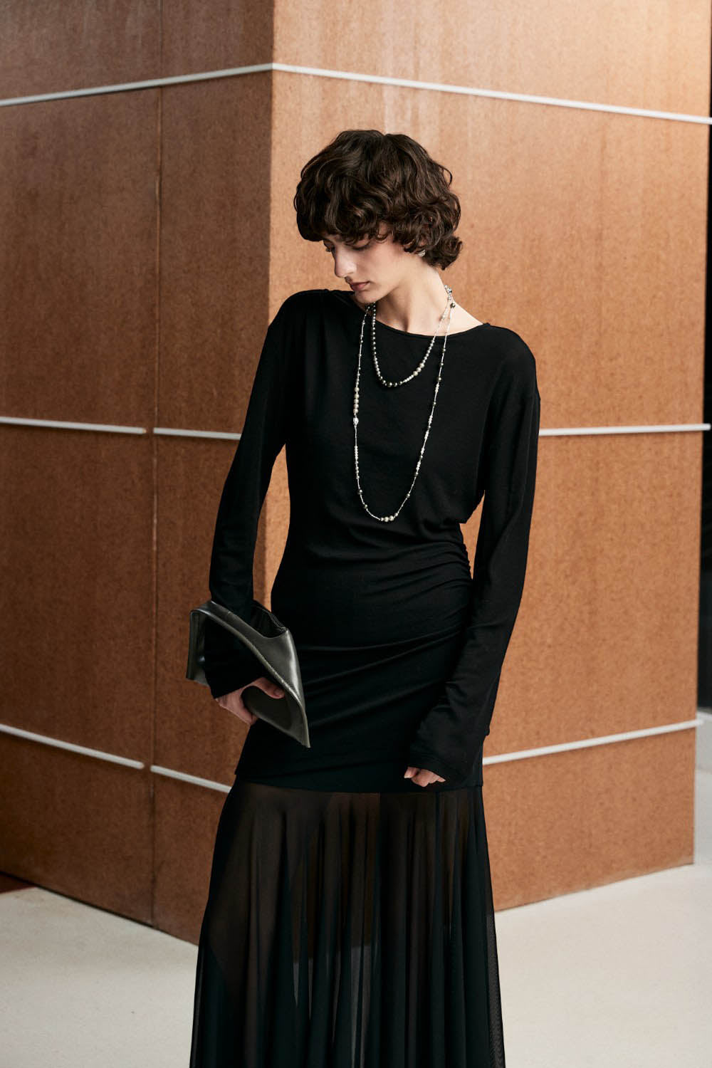 Marius Women's Pleated Off-Shoulder T-Shirt