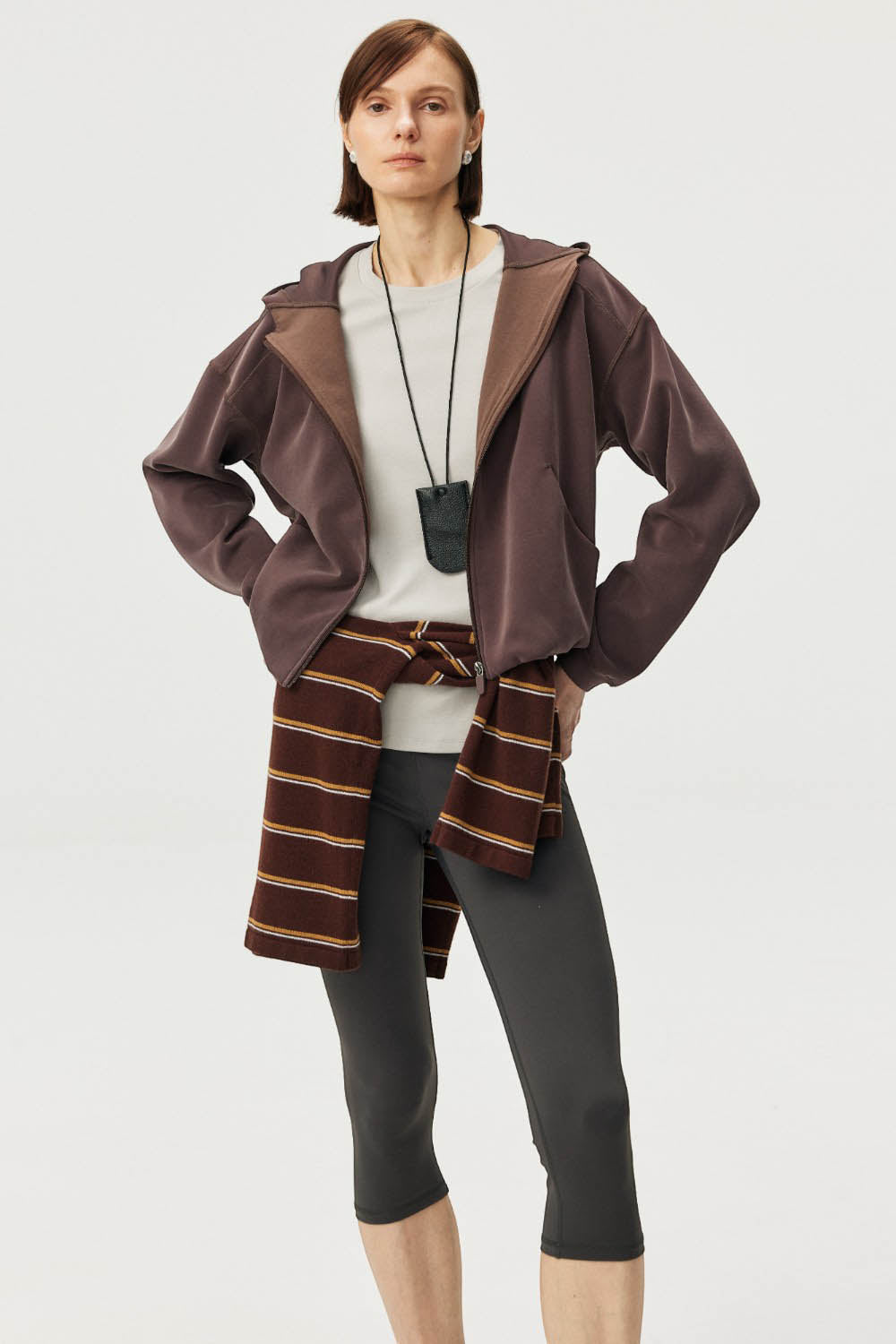 Air-Layer Fluid Raglan Zip Hoodie