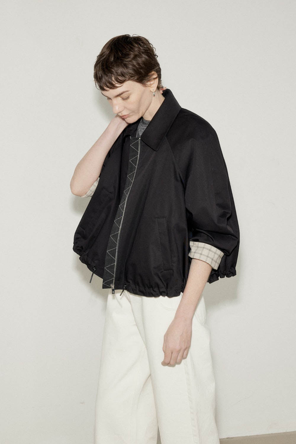 Marius Women's Spring Summer Cropped Cotton Jacket