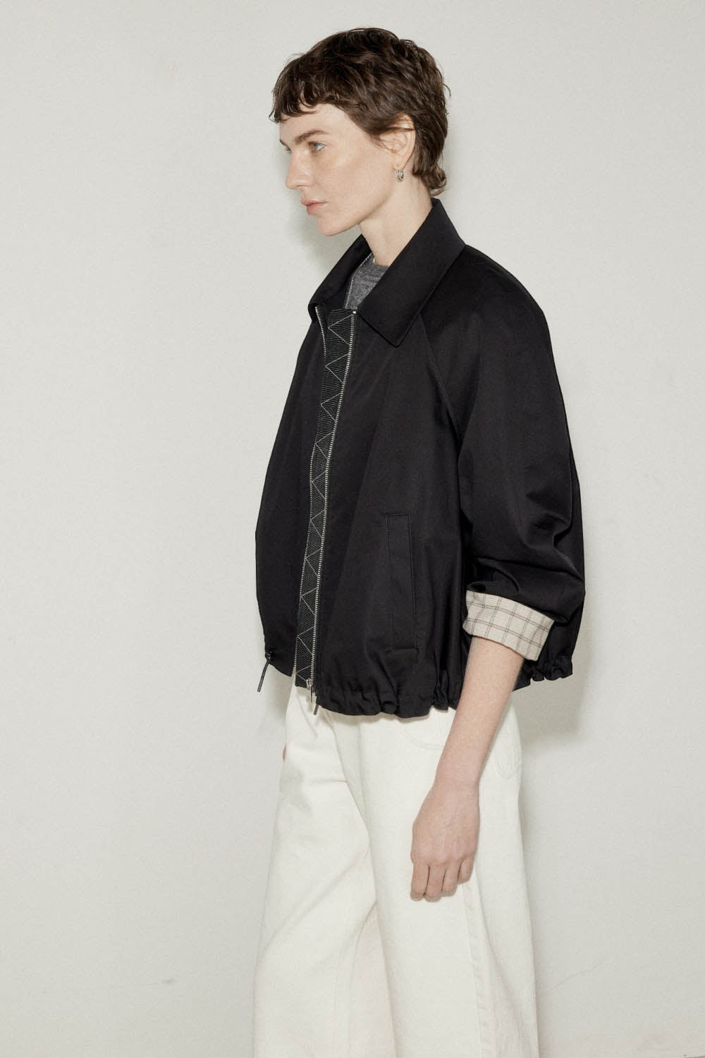 Marius Women's Spring Summer Cropped Cotton Jacket