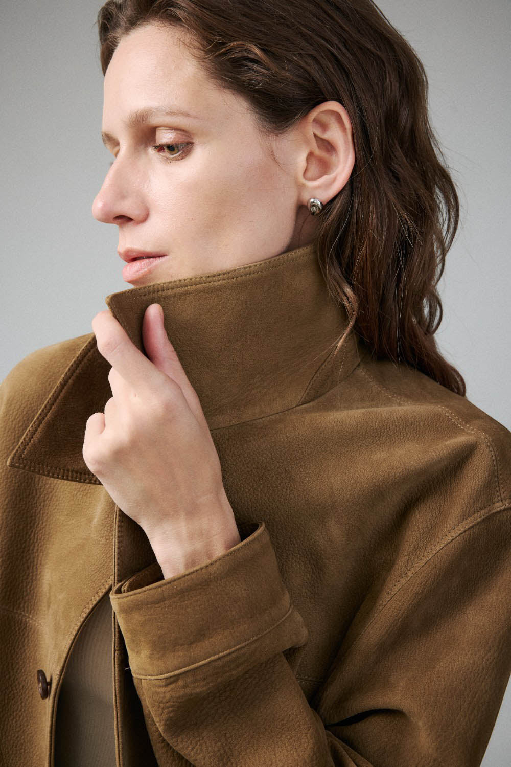 Soft-Structured Lamb Leather Jacket