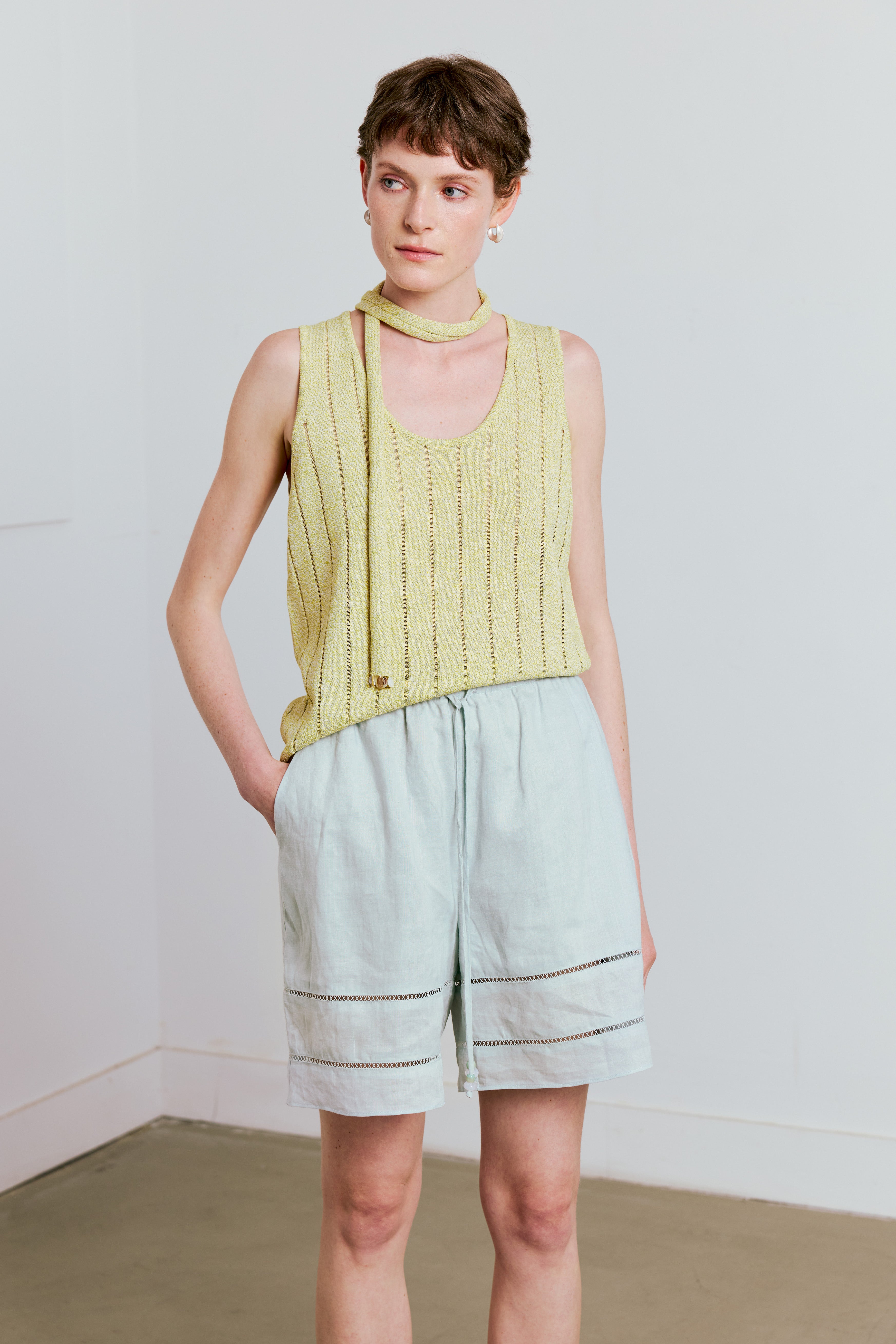 Bohemian Shores Linen Shorts