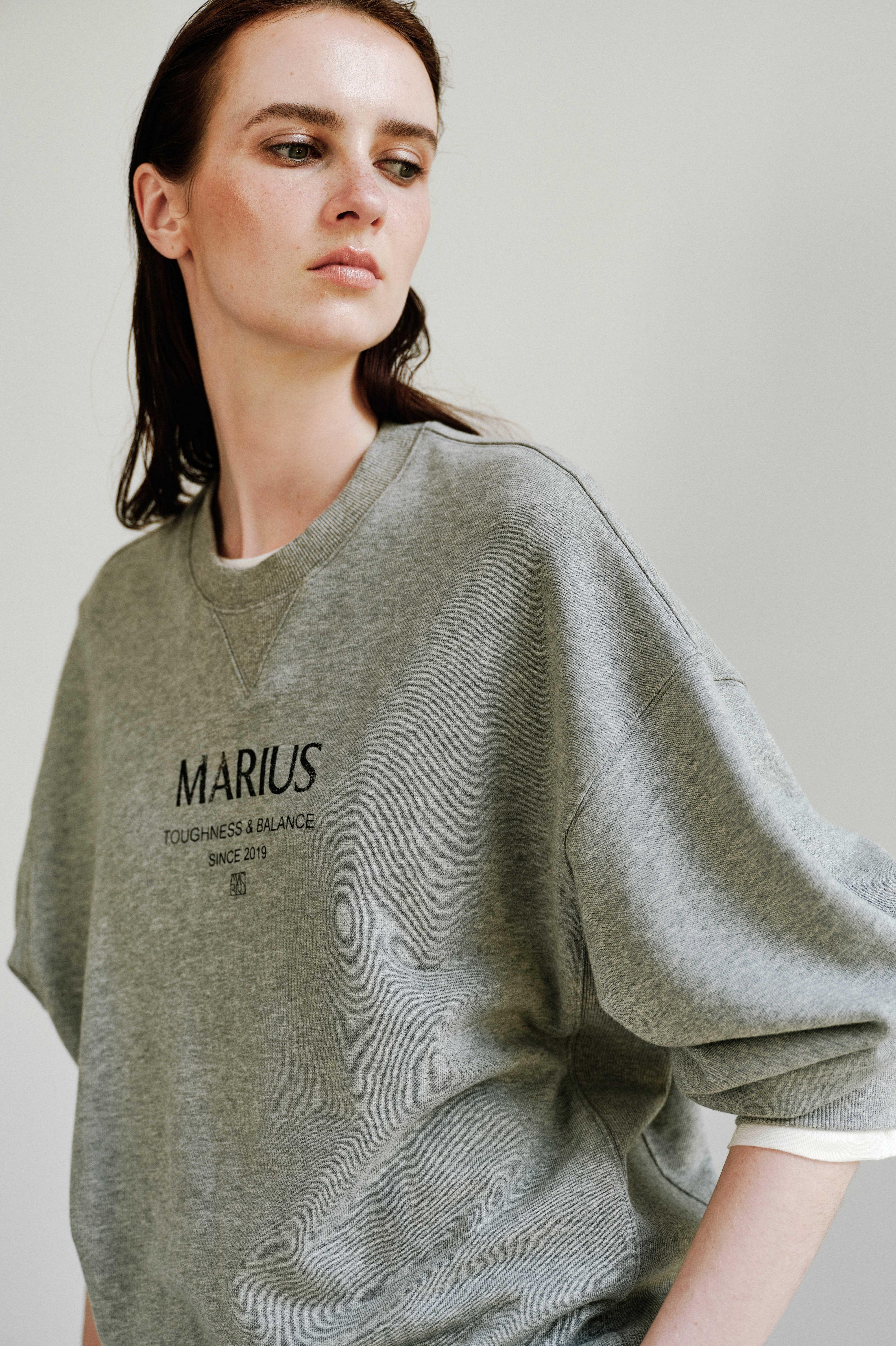 MARIUS Logo Classic Cotton Sweatshirt