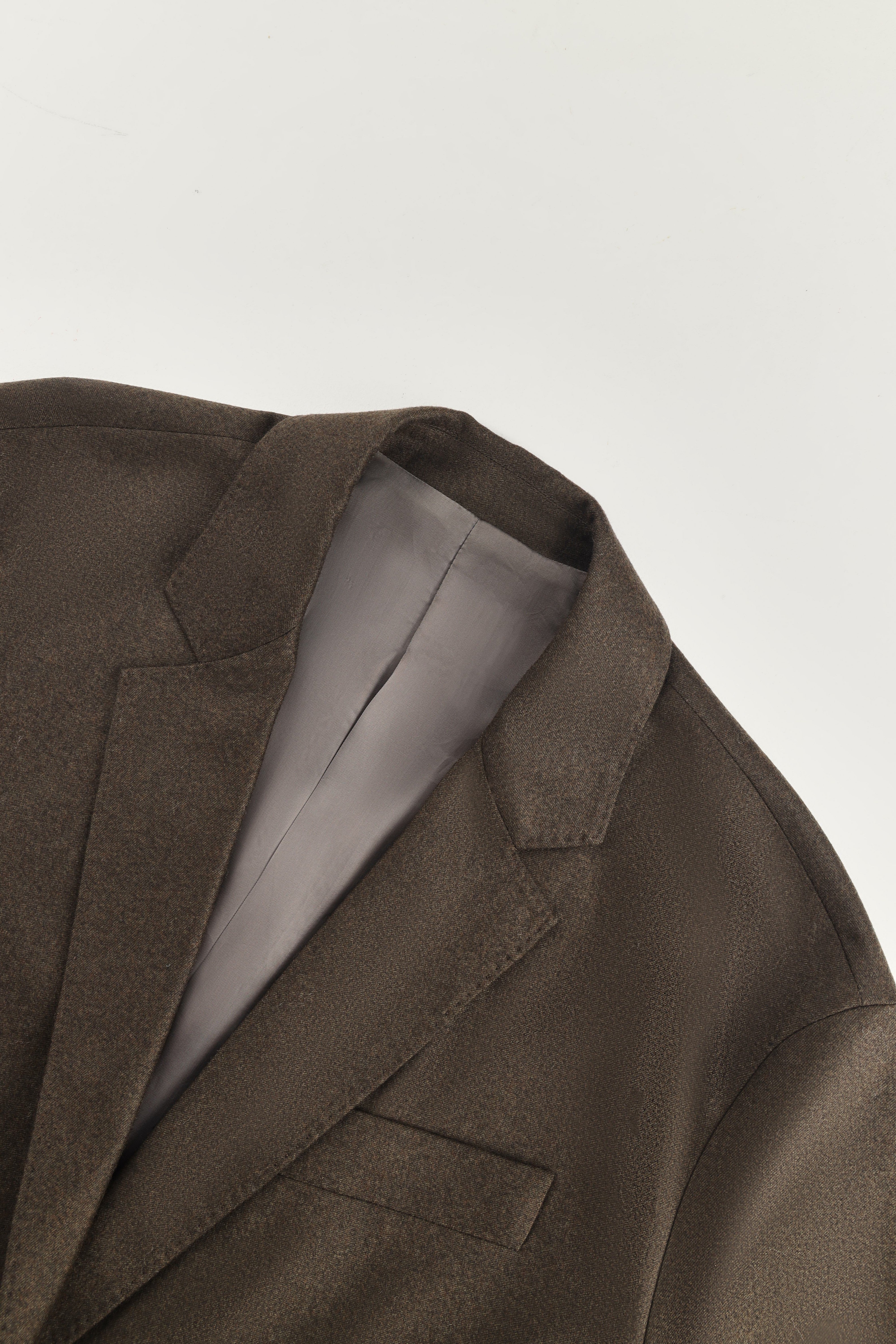 One-Button Relaxed Fit Wool Blazer