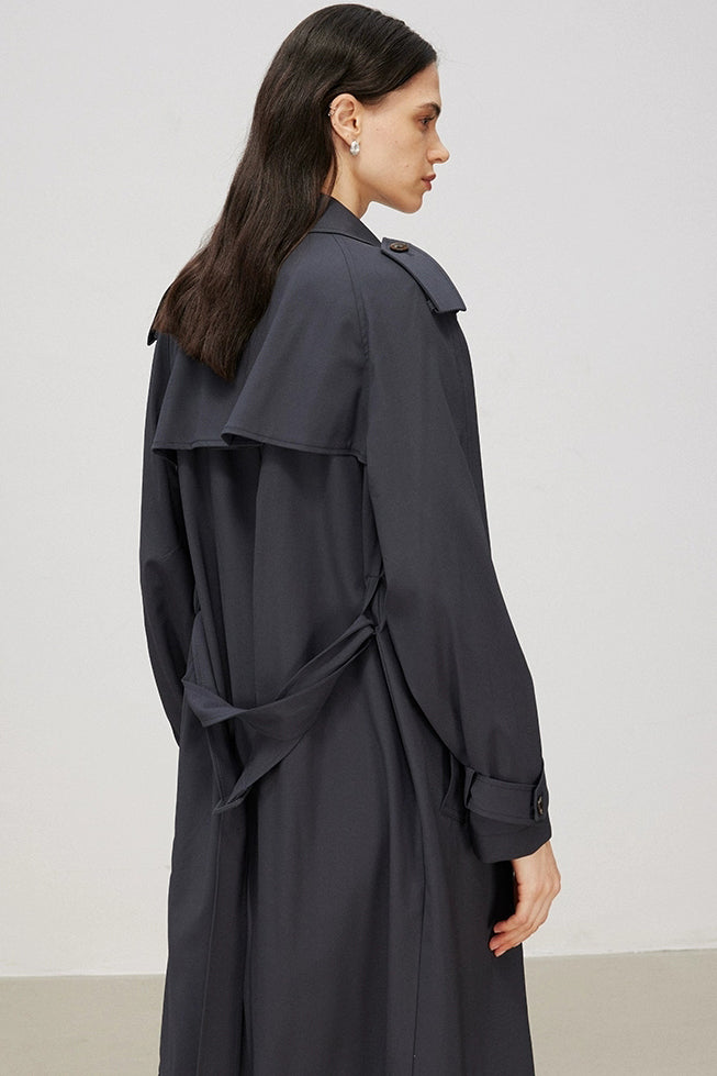 Marius Women's Longline Slip Pocket Trench Coat