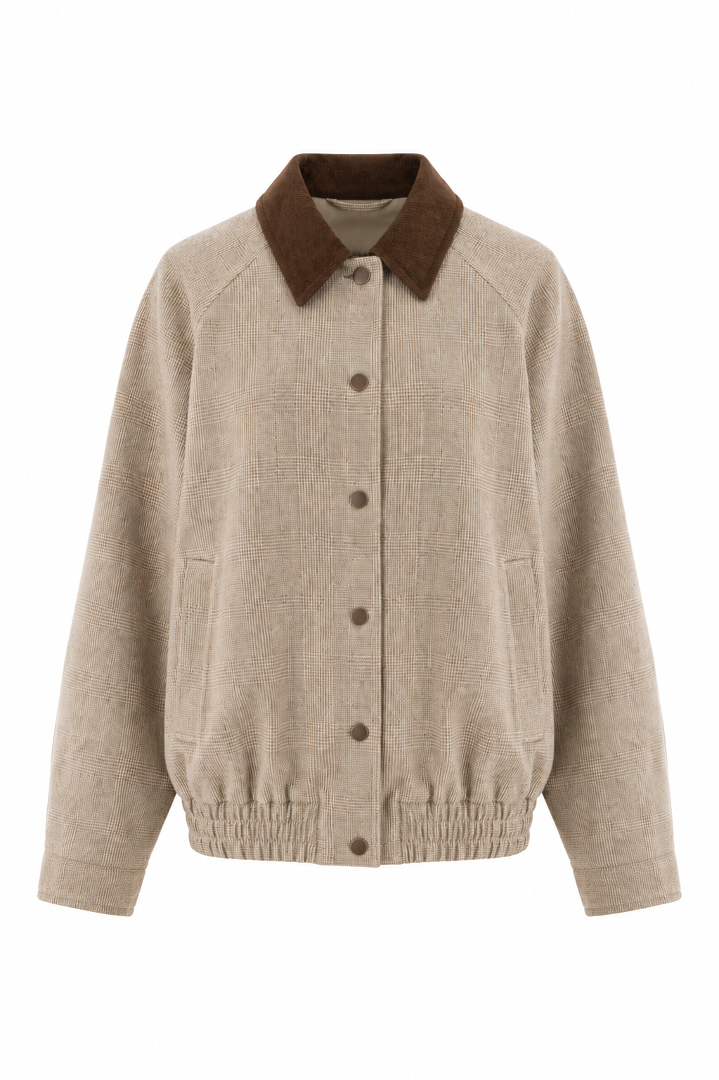 Marius Preppy-Style Houndstooth Merino Wool Jacket