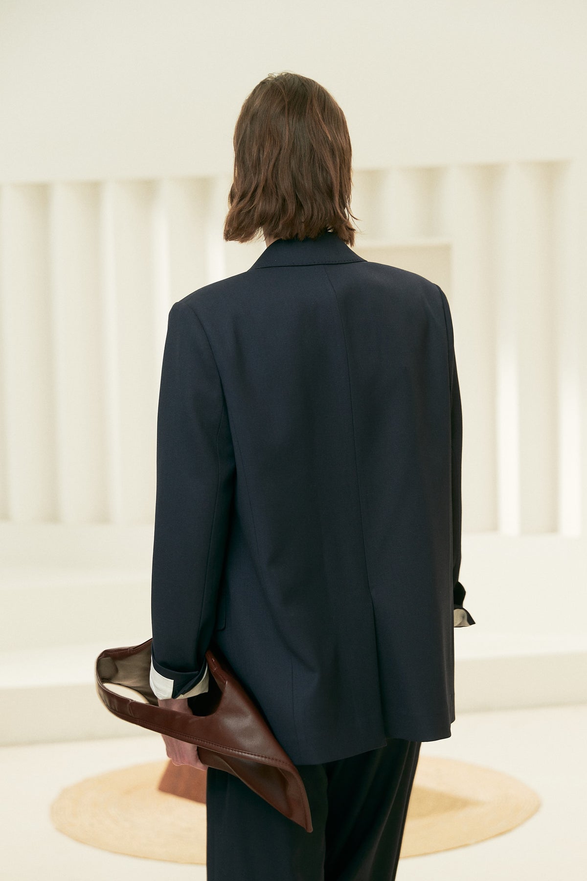 Relaxed Wool-Blend Double-Breasted Blazer