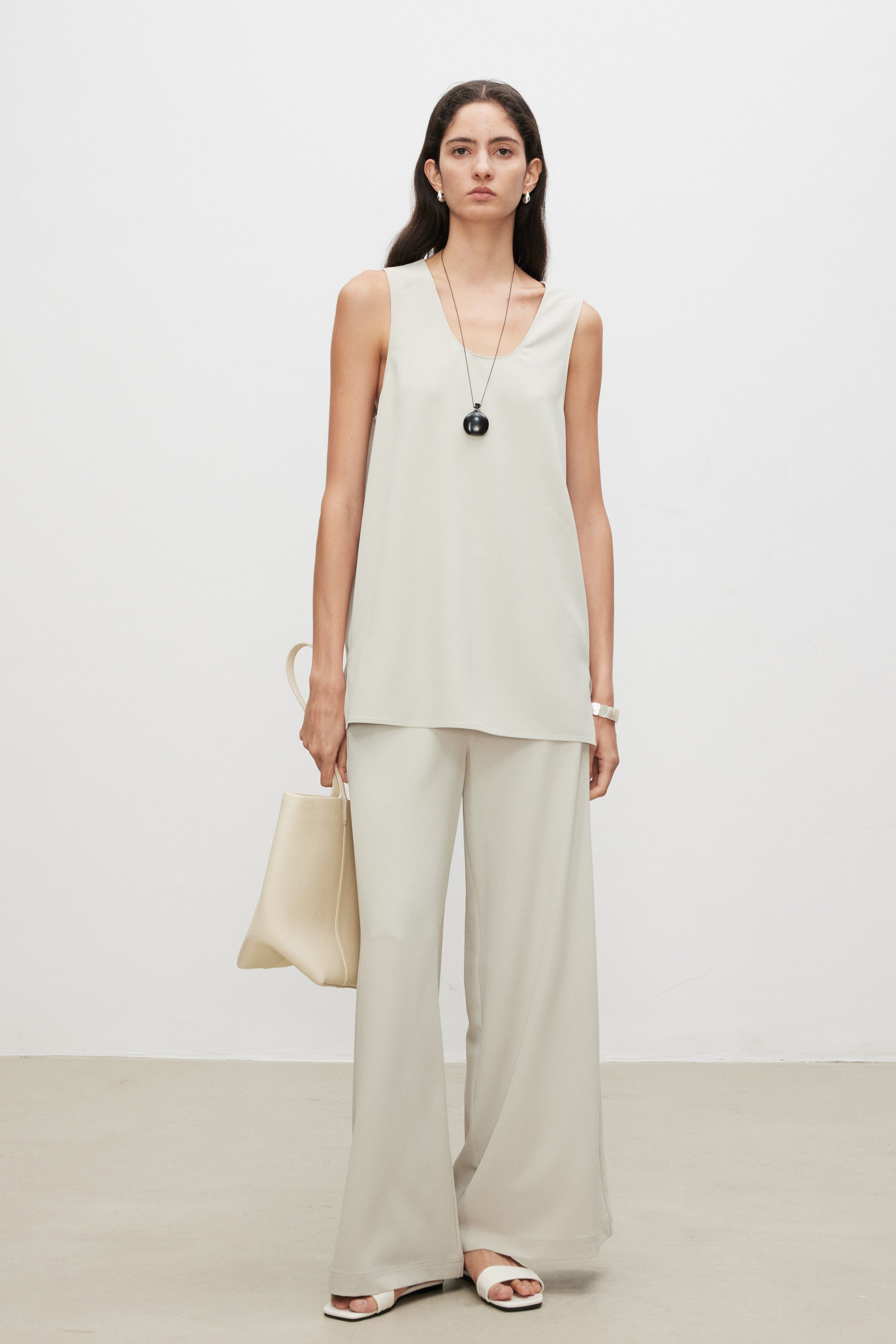 SoftPower Minimalist Wide-Leg Pants