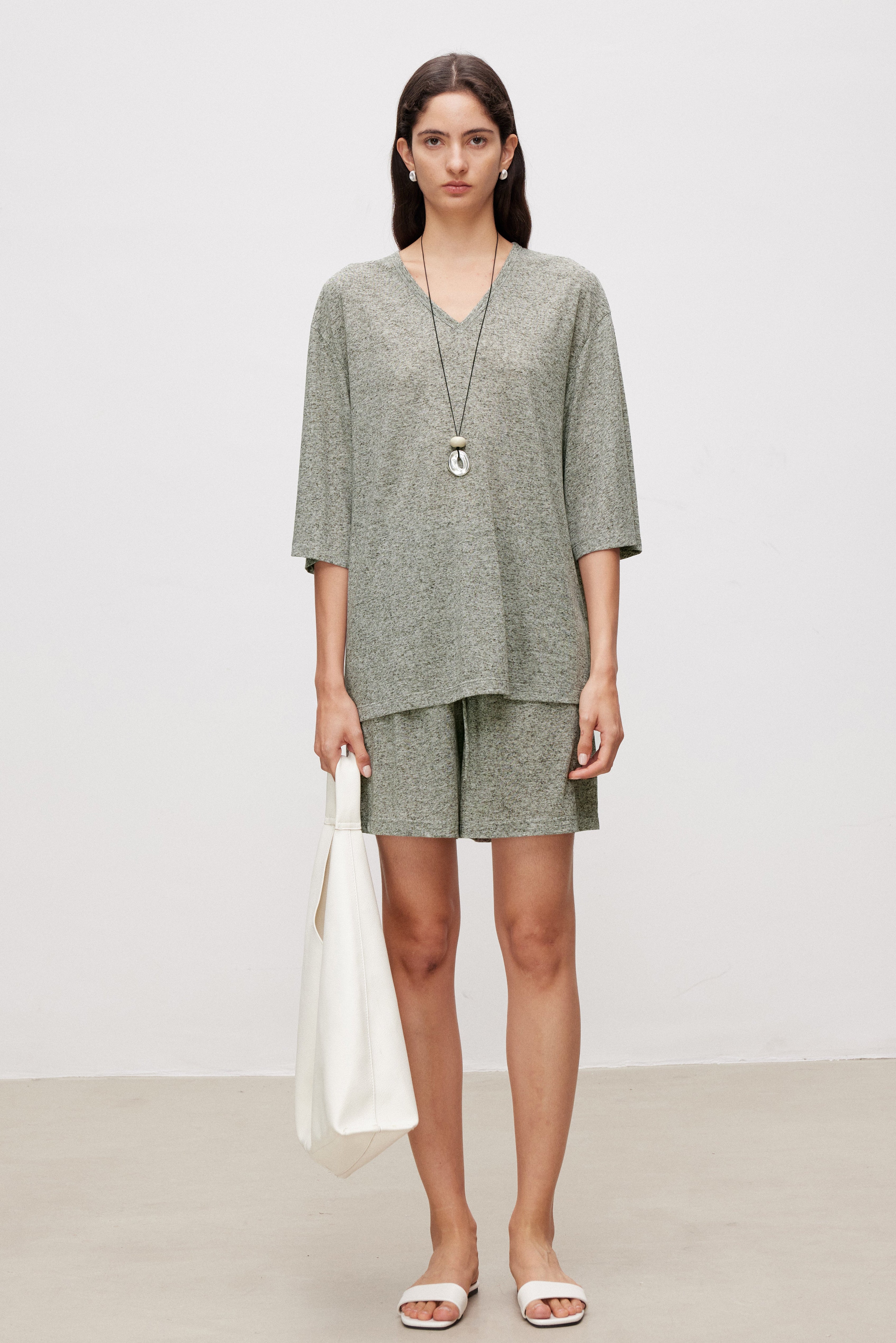 Soft Touch Linen Blend Shorts