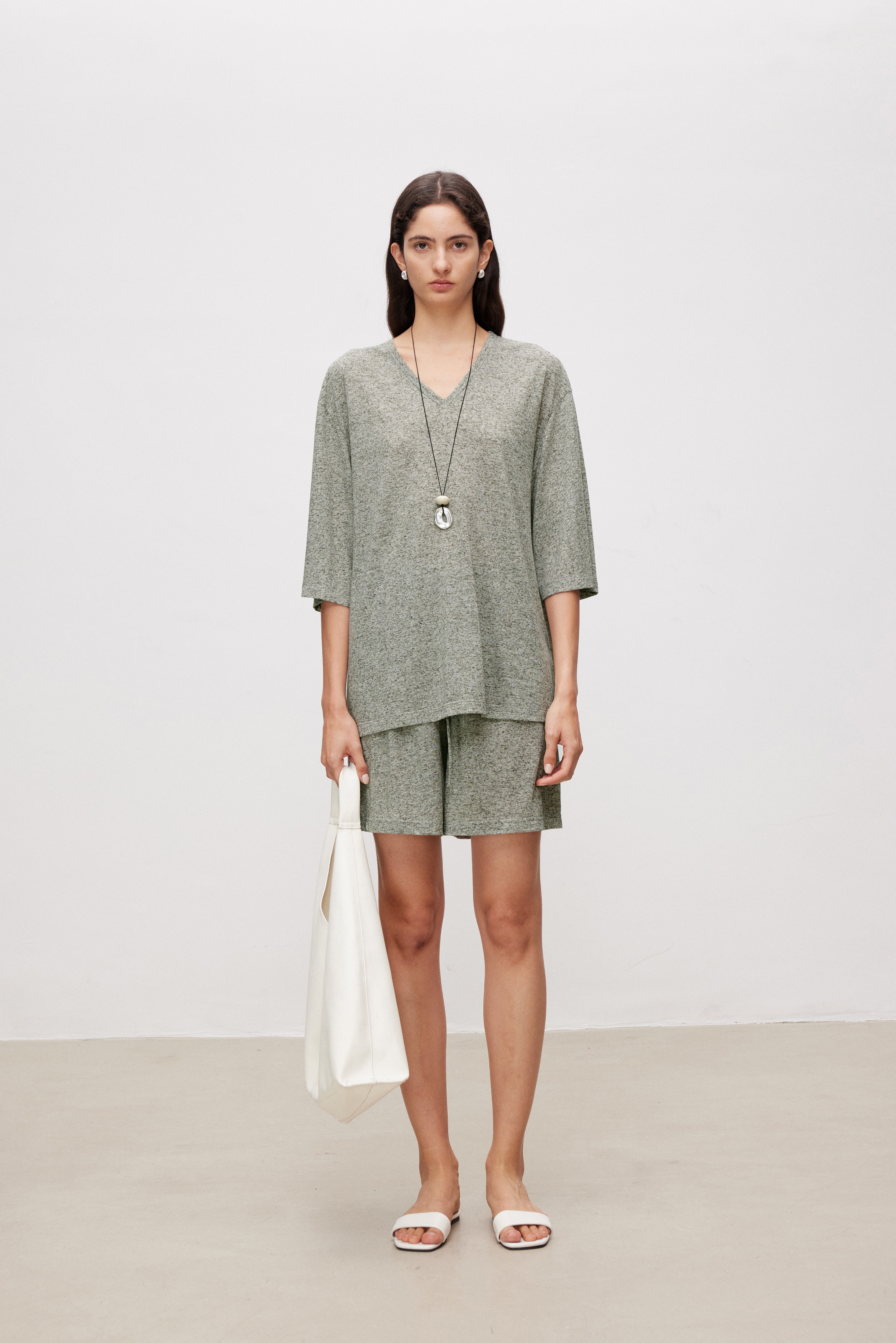 Soft Touch Linen Blend Shorts