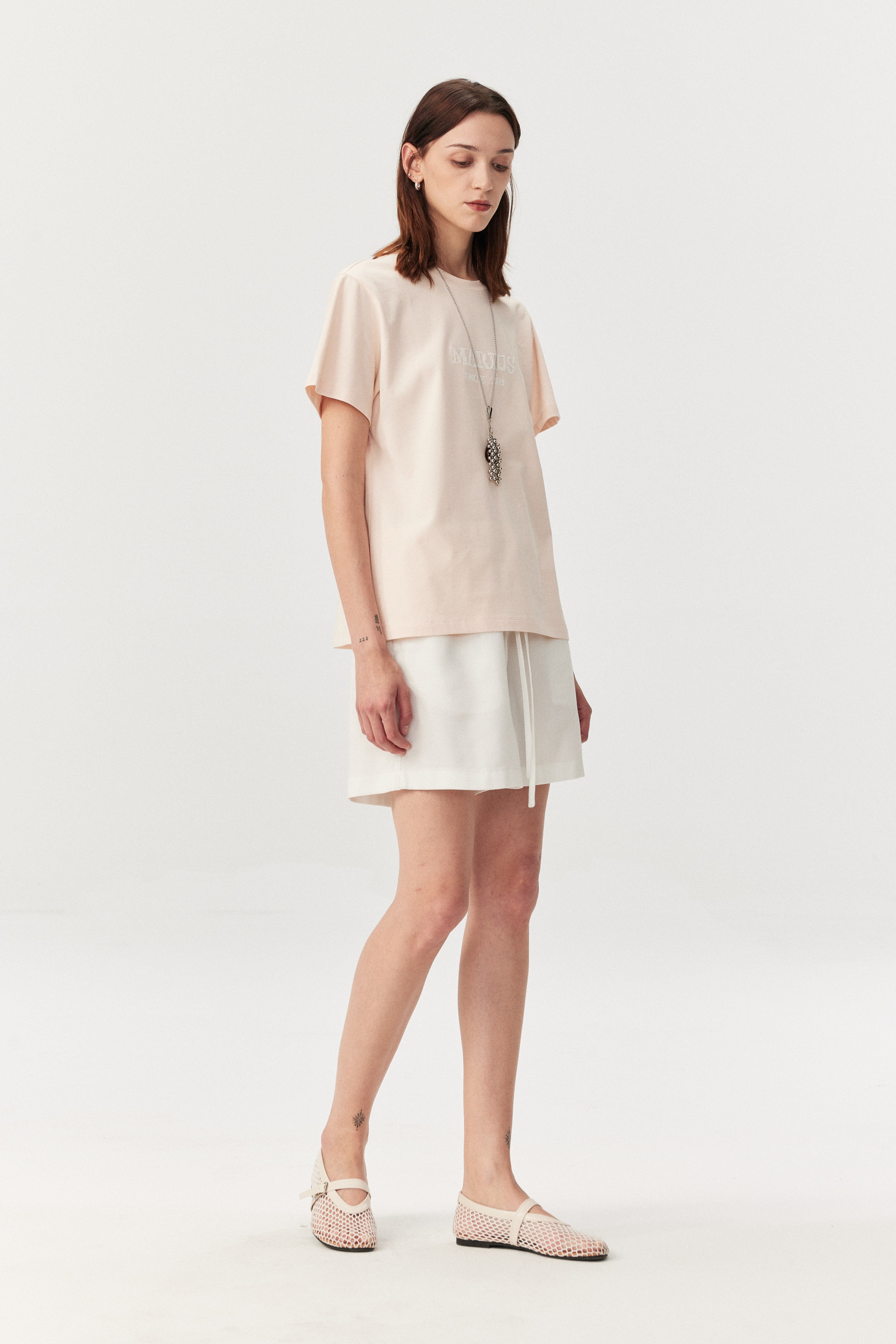 Eco Wash Lyocell Airy Wide Denim Shorts