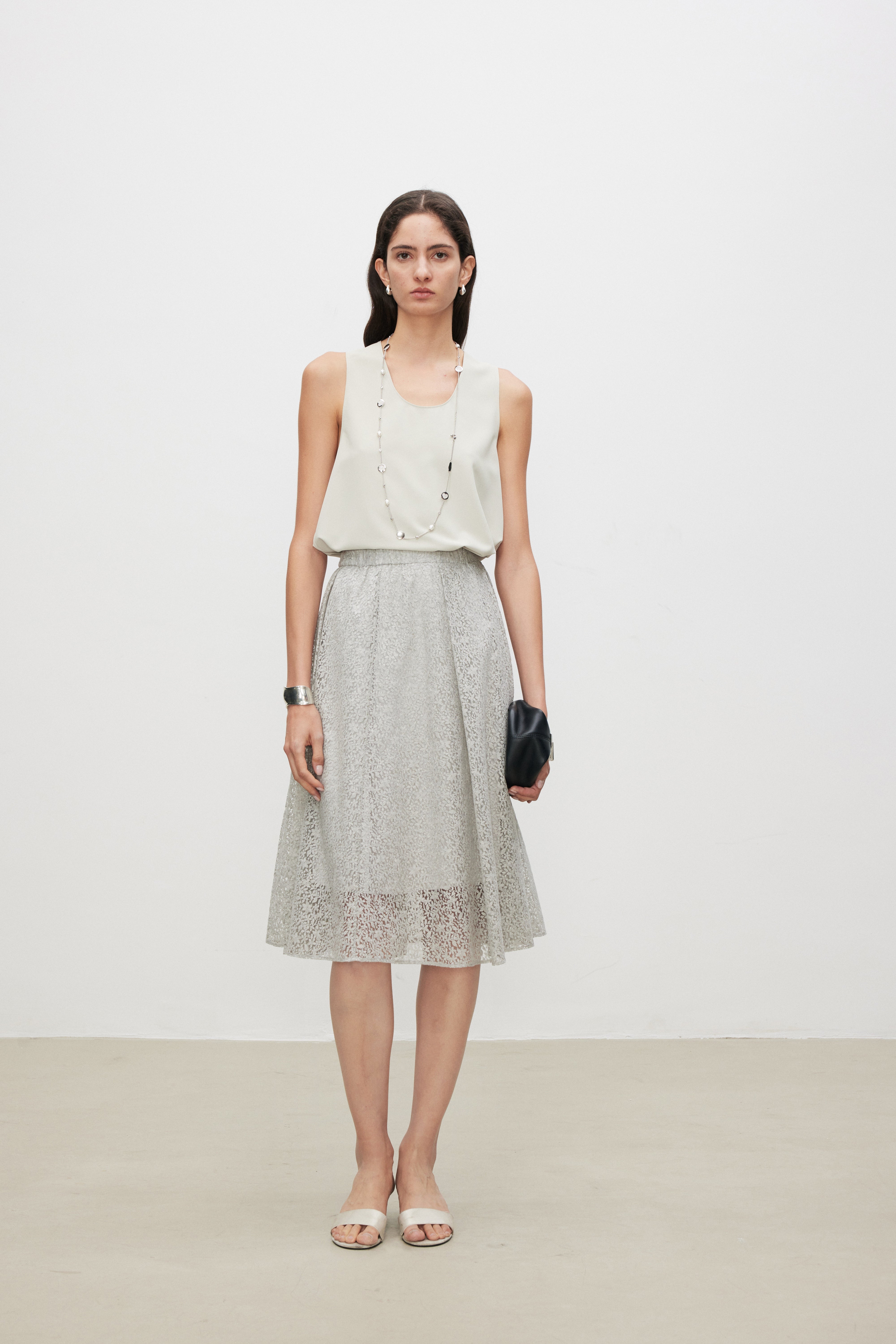 Minimalist Draped U-Neck Top