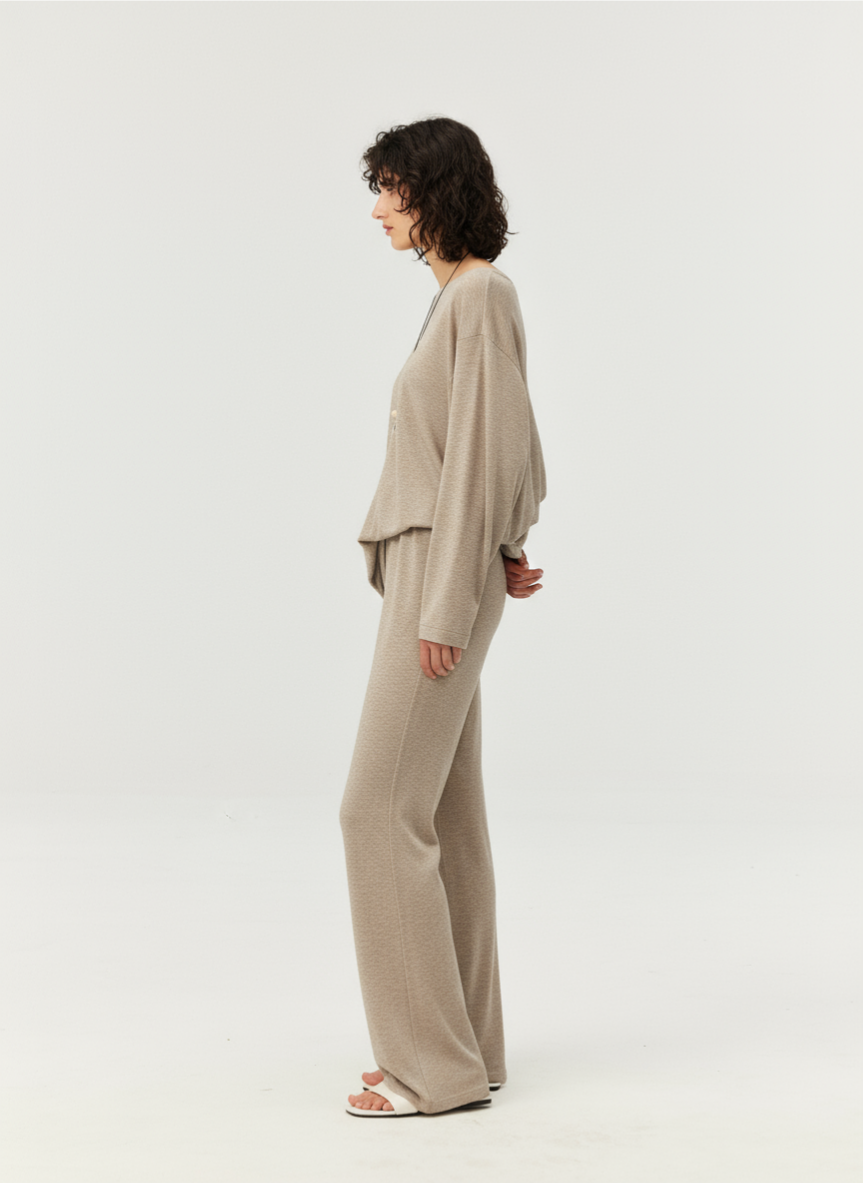 Soft Touch Lyocell Wool Blend Wide Leg Pants