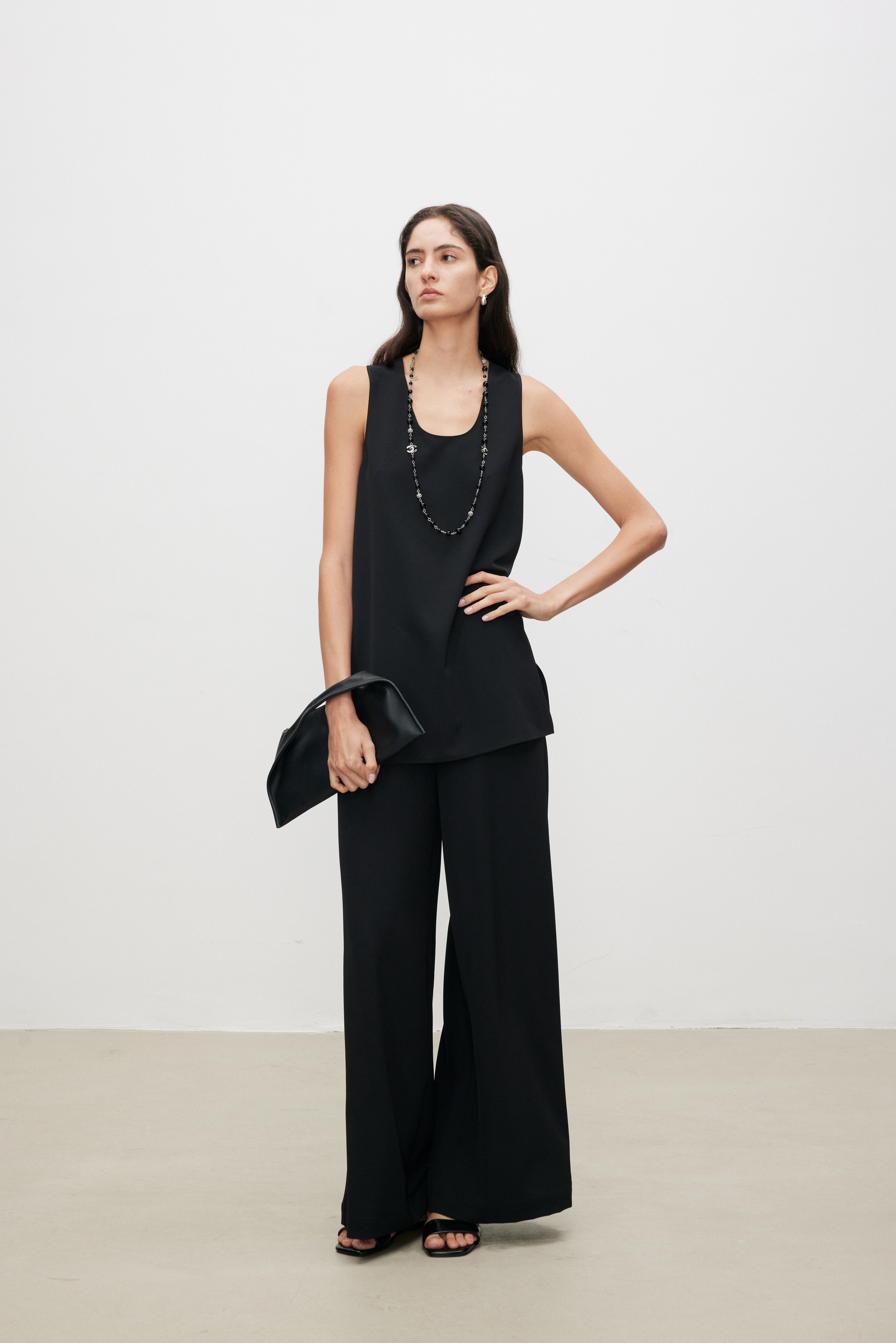 SoftPower Minimalist Wide-Leg Pants