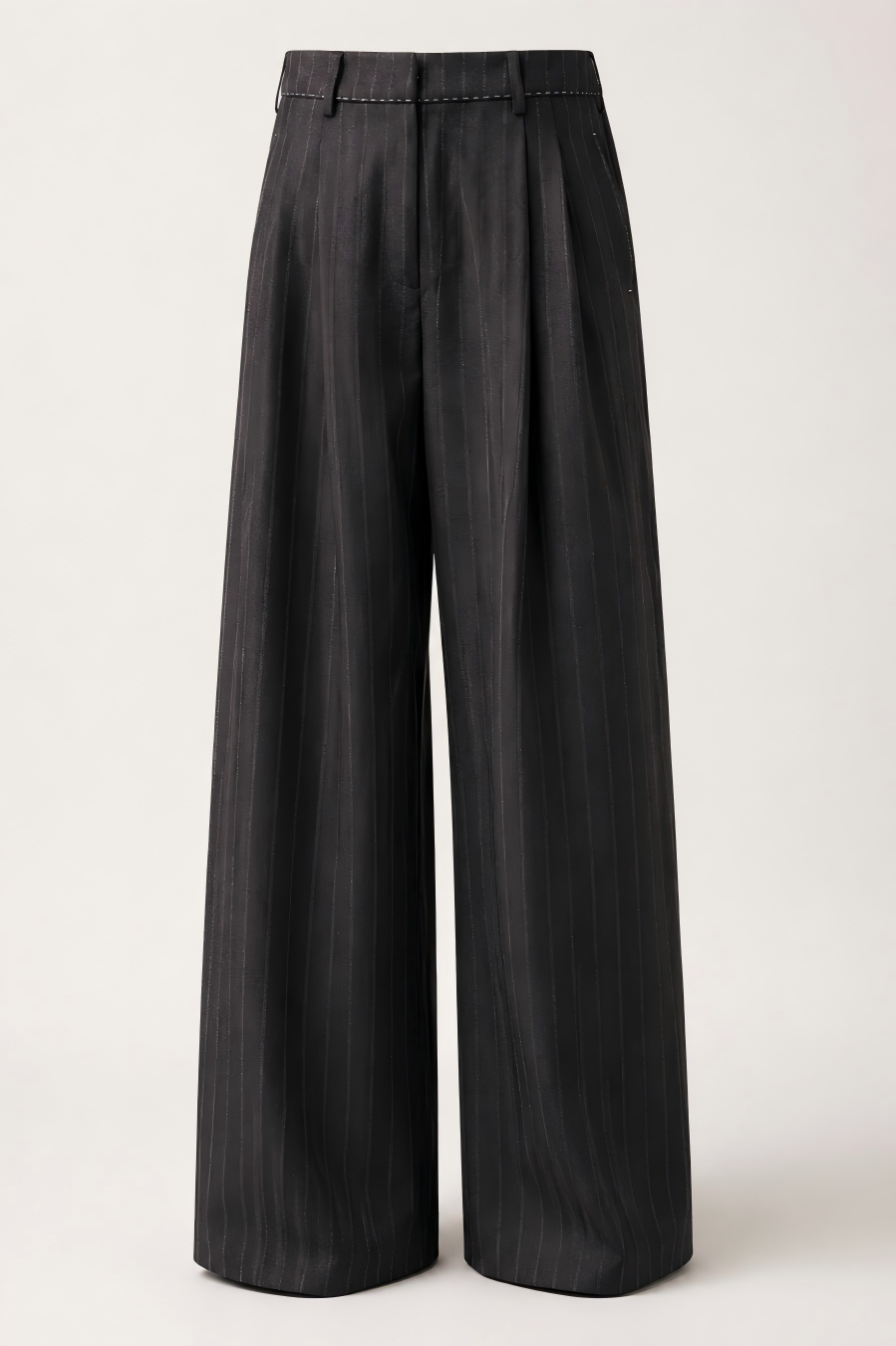 Superfine Merino Pinstripe Tailored Trousers