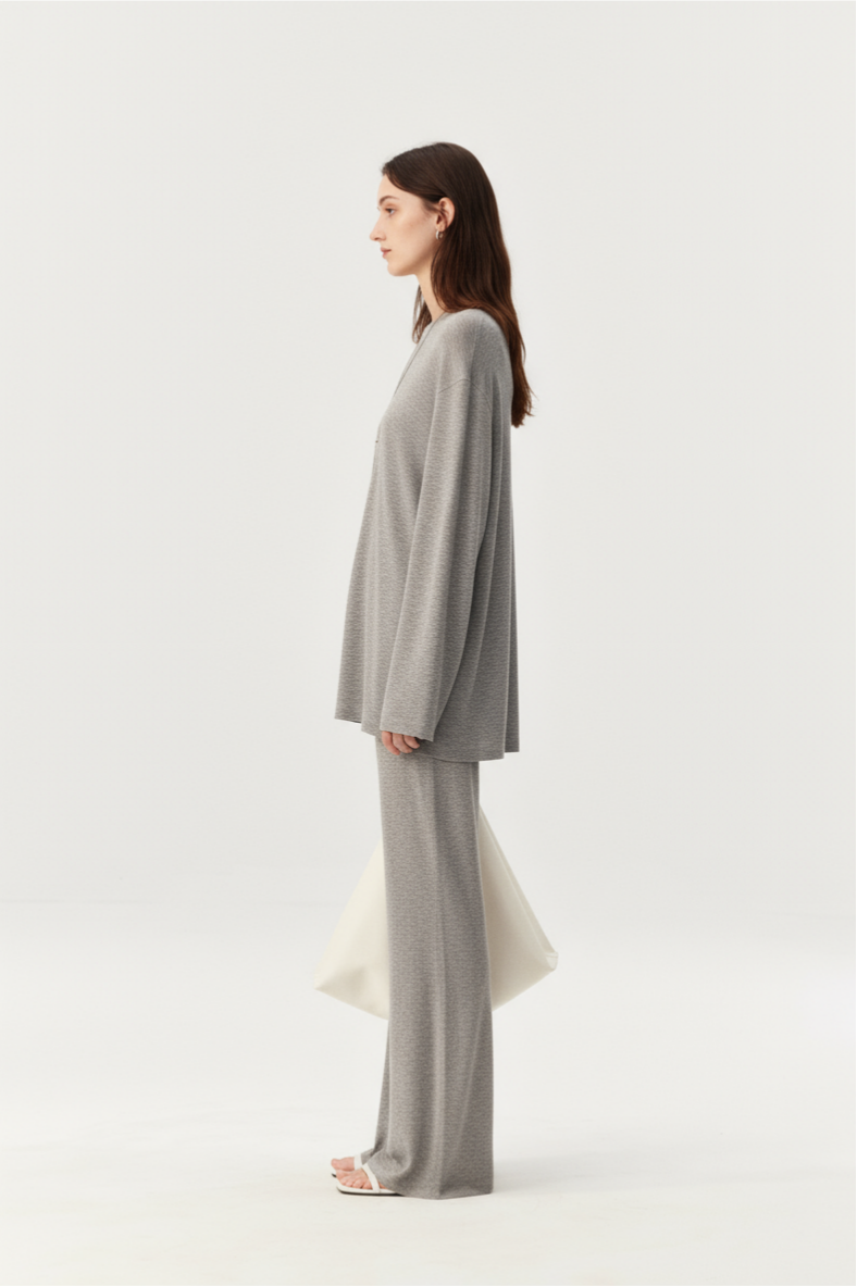 Soft Touch Lyocell Wool Blend Wide Leg Pants