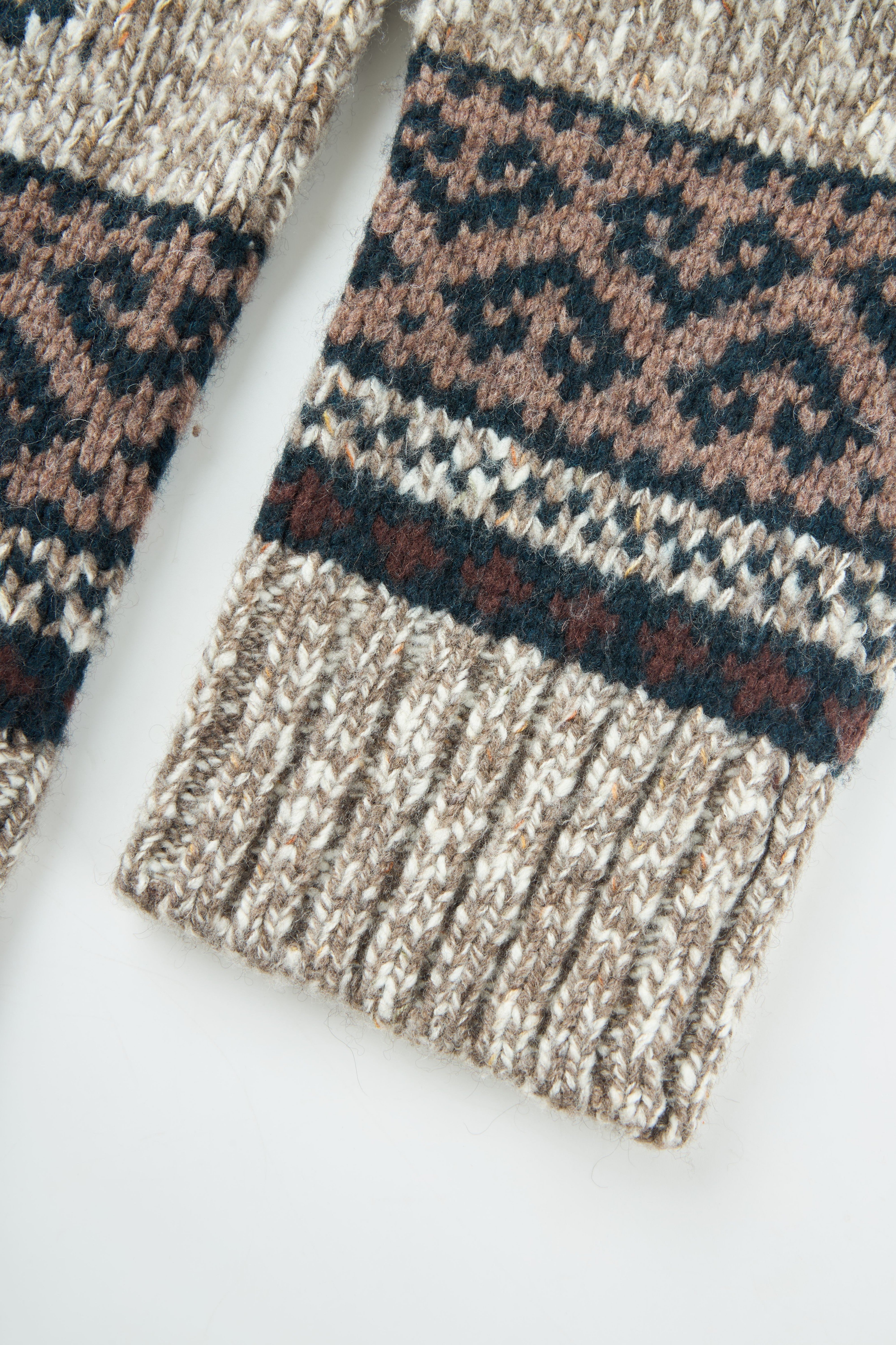 Reindeer Jacquard Mohair-Wool Knit Sweater