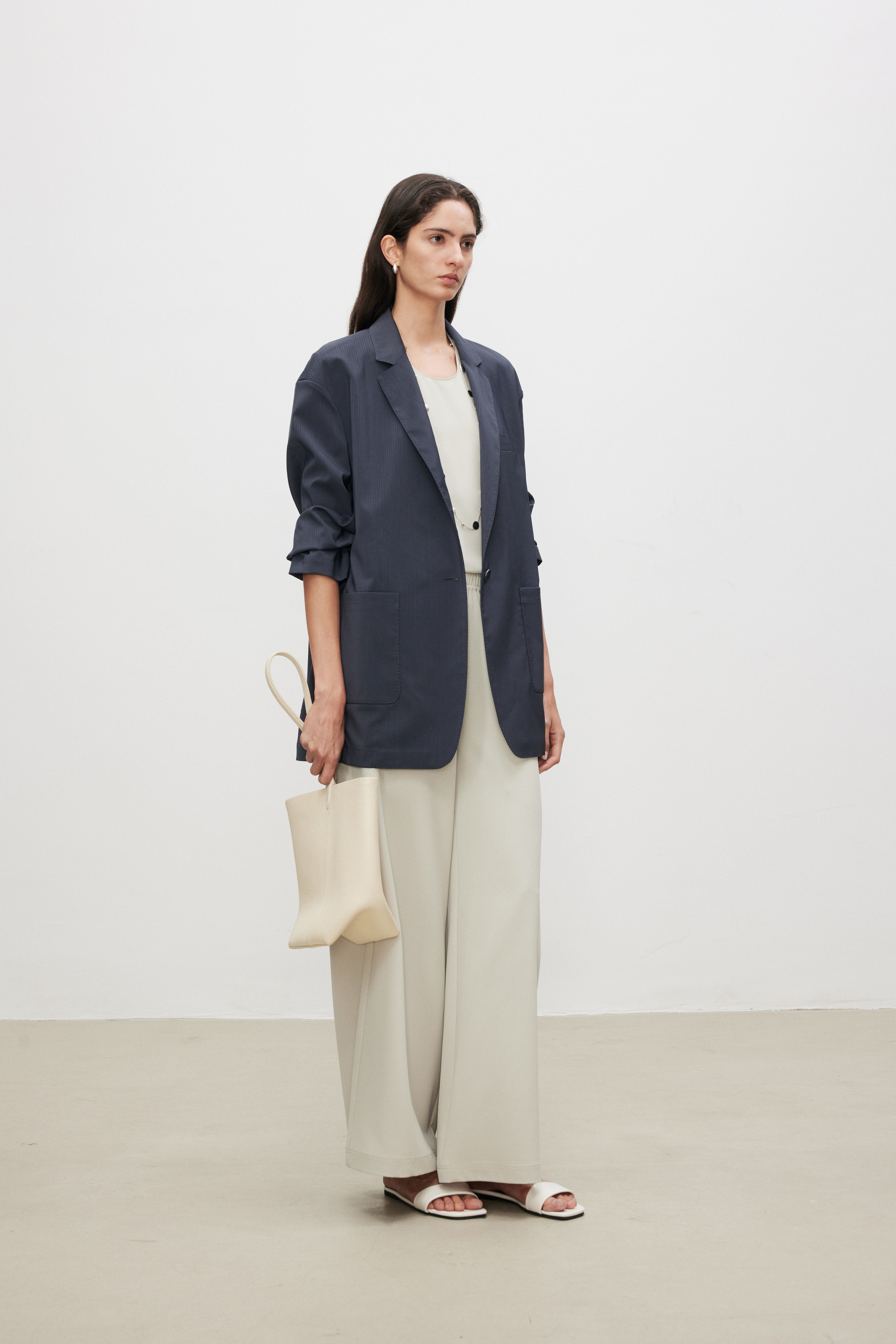 SoftPower Minimalist Wide-Leg Pants