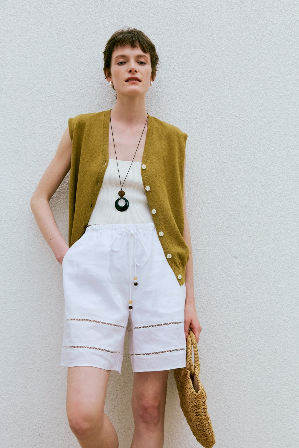 Bohemian Shores Linen Shorts