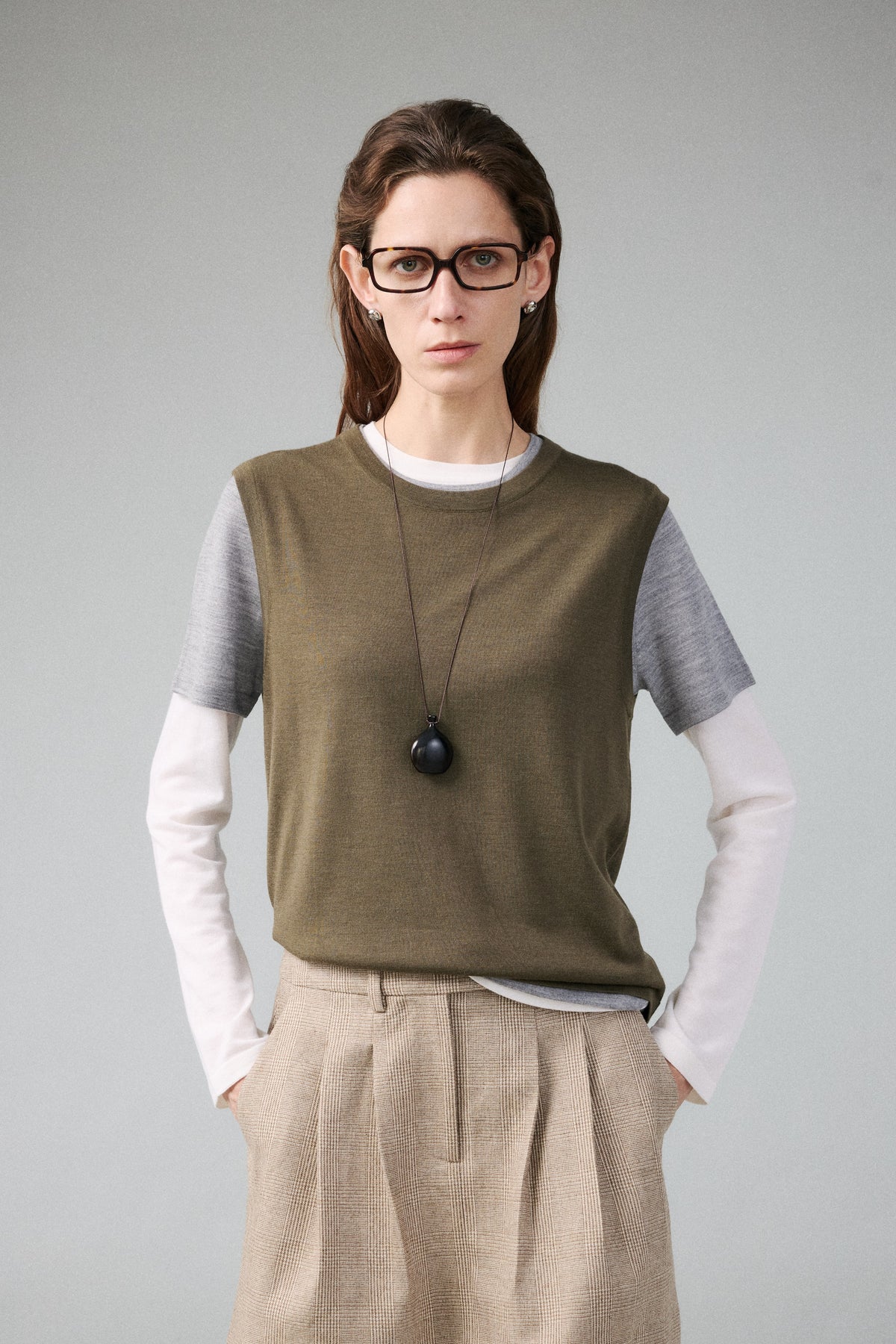 Fine Merino Wool Lightweight Knit Vest