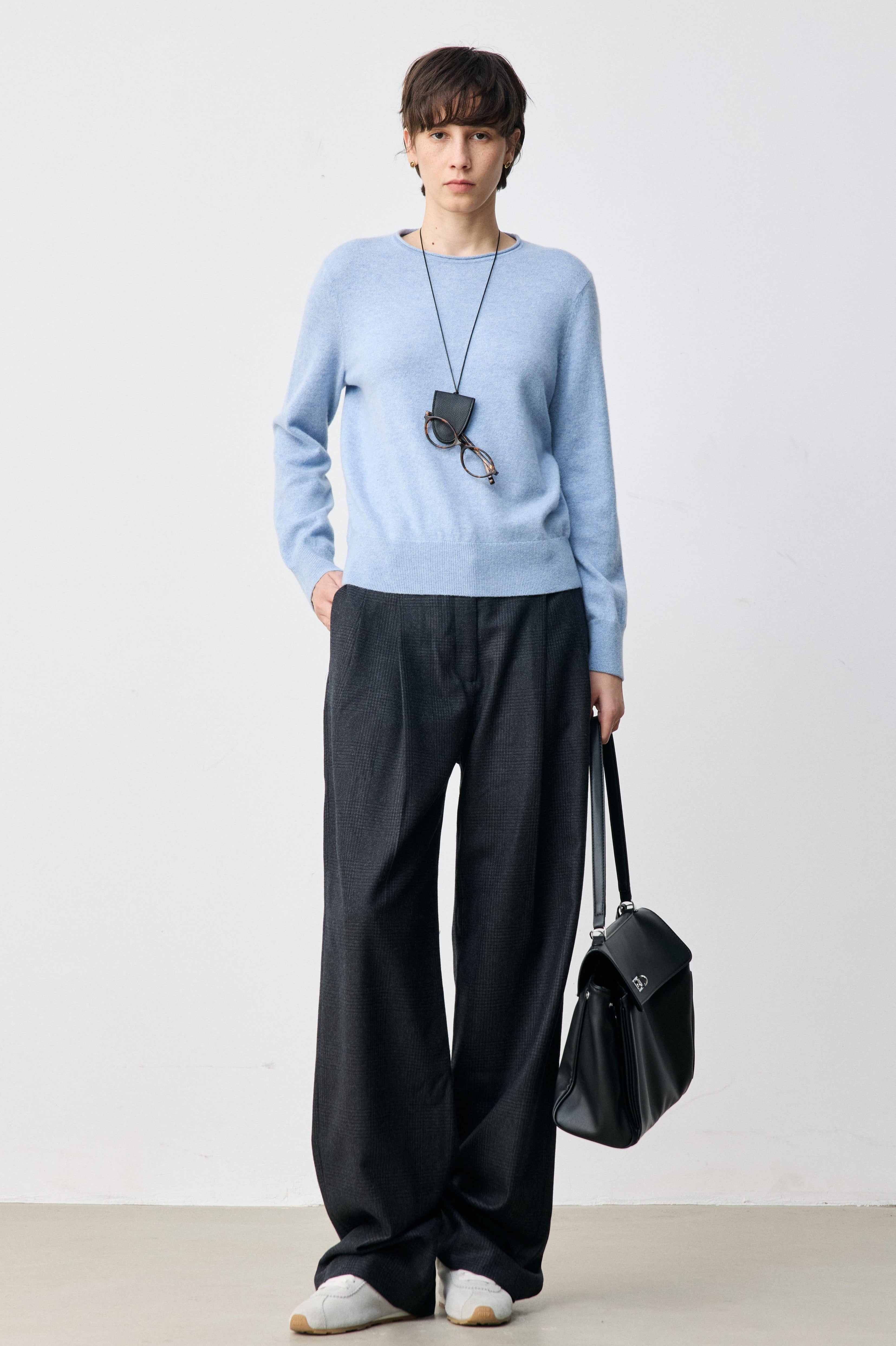 Classic Pure Cashmere Crewneck Sweater