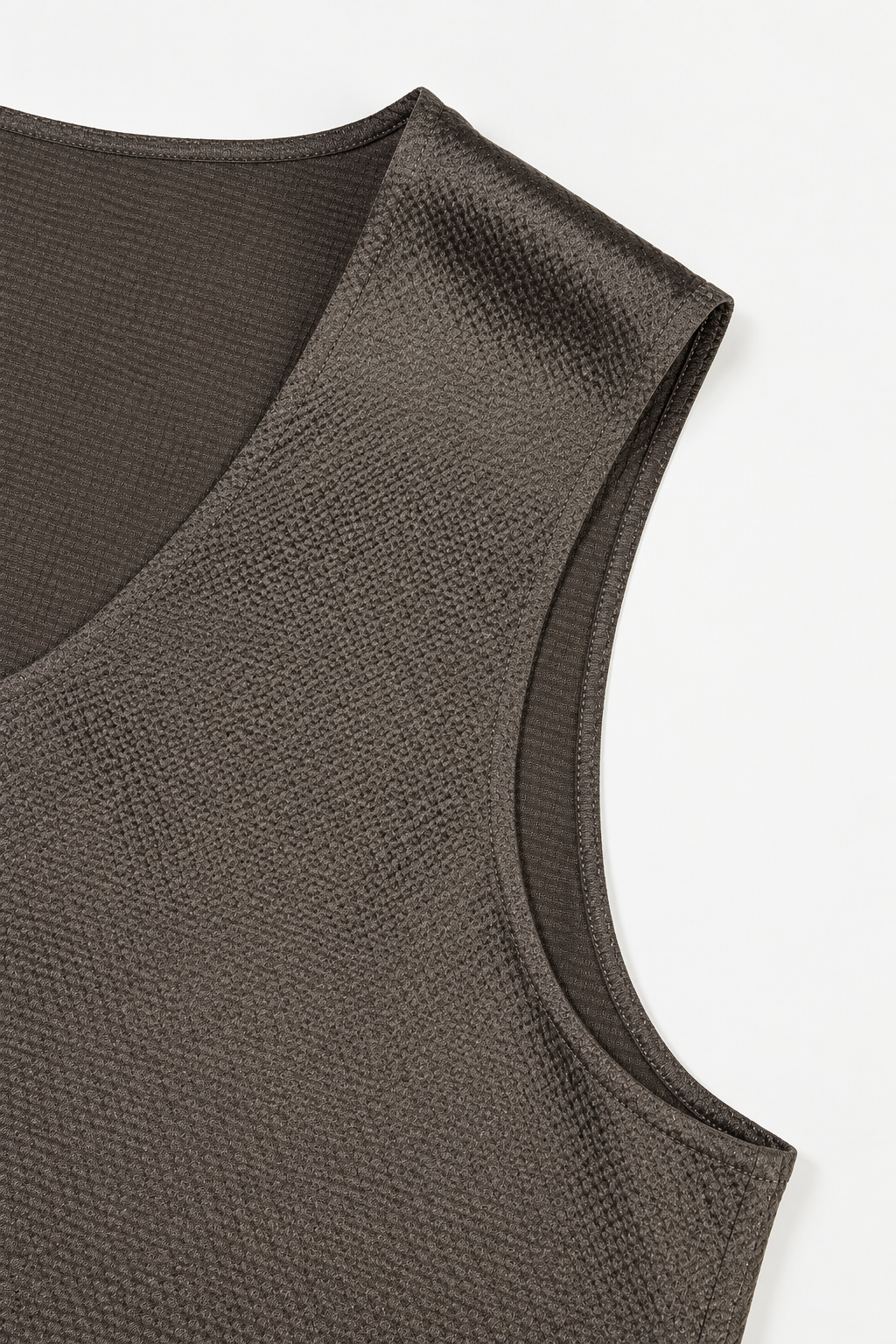 Minimal Pearl-Sheen Silk Satin Scoop-Neck Tank