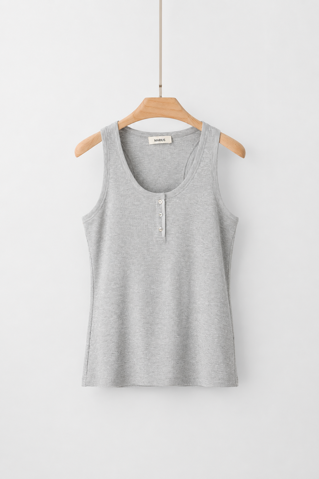 Cotton Blend Soft Rib Tank Top