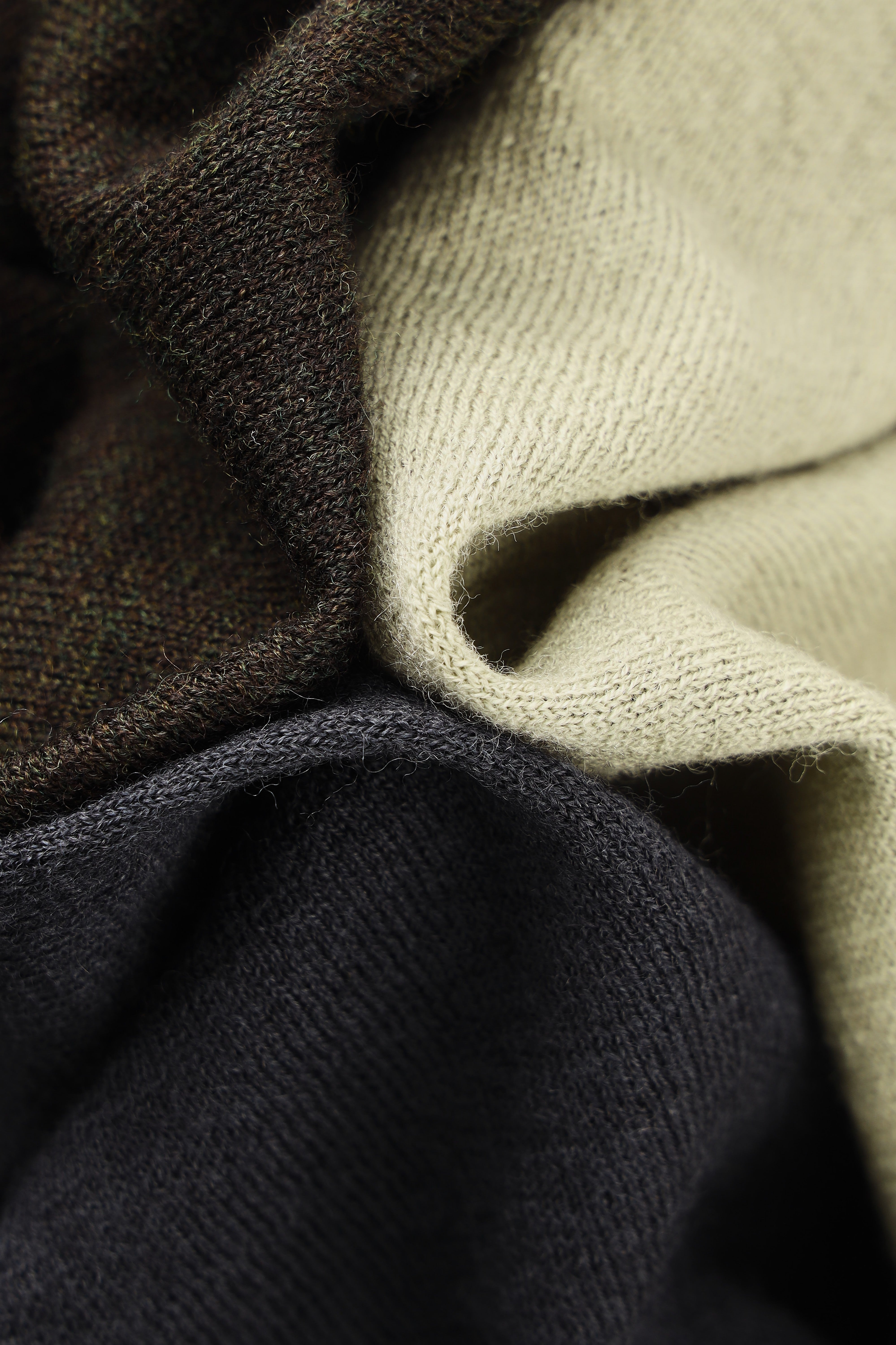Wool-Silk Blend Layered-Look Knit Top