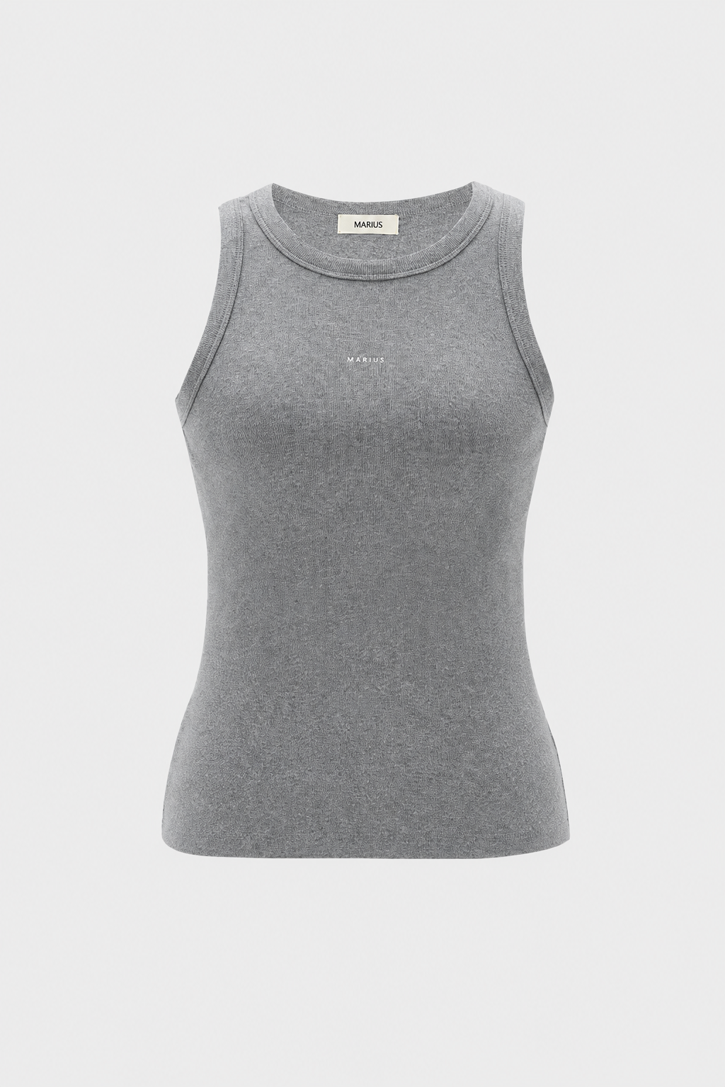 Cotton Blend Minimal Rib Tank