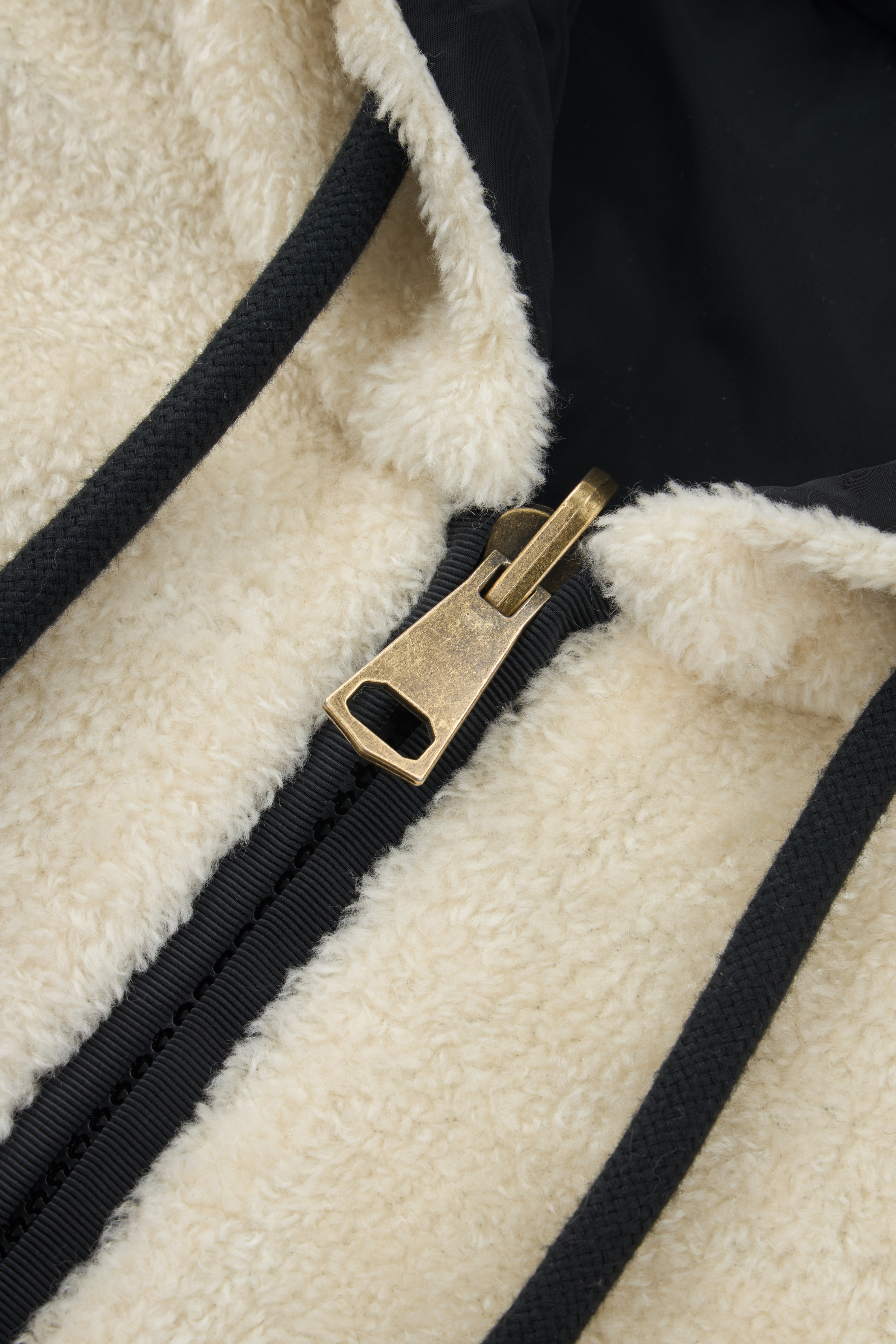 Reversible Double-Face Teddy Hooded Jacket