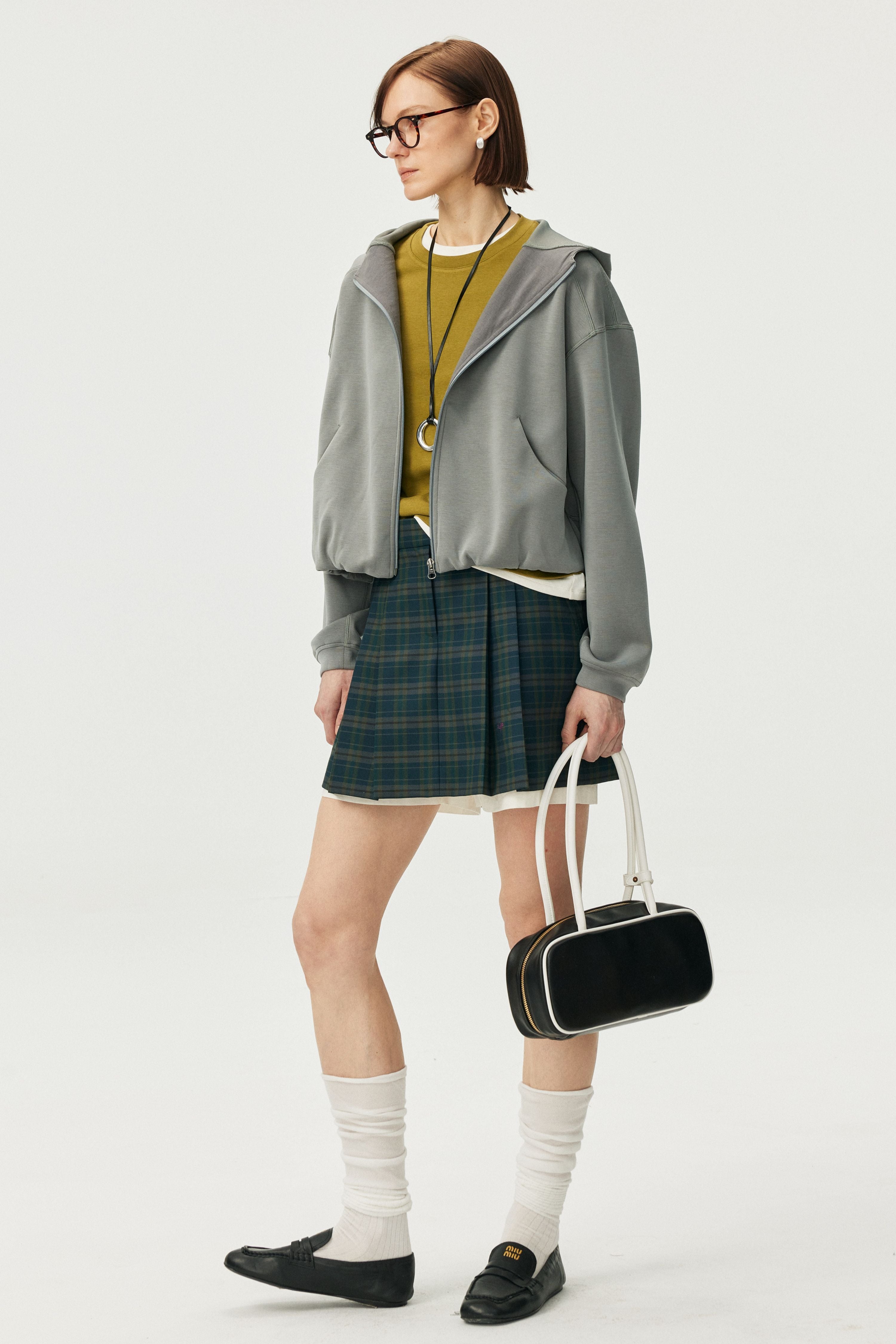Air-Layer Fluid Raglan Zip Hoodie