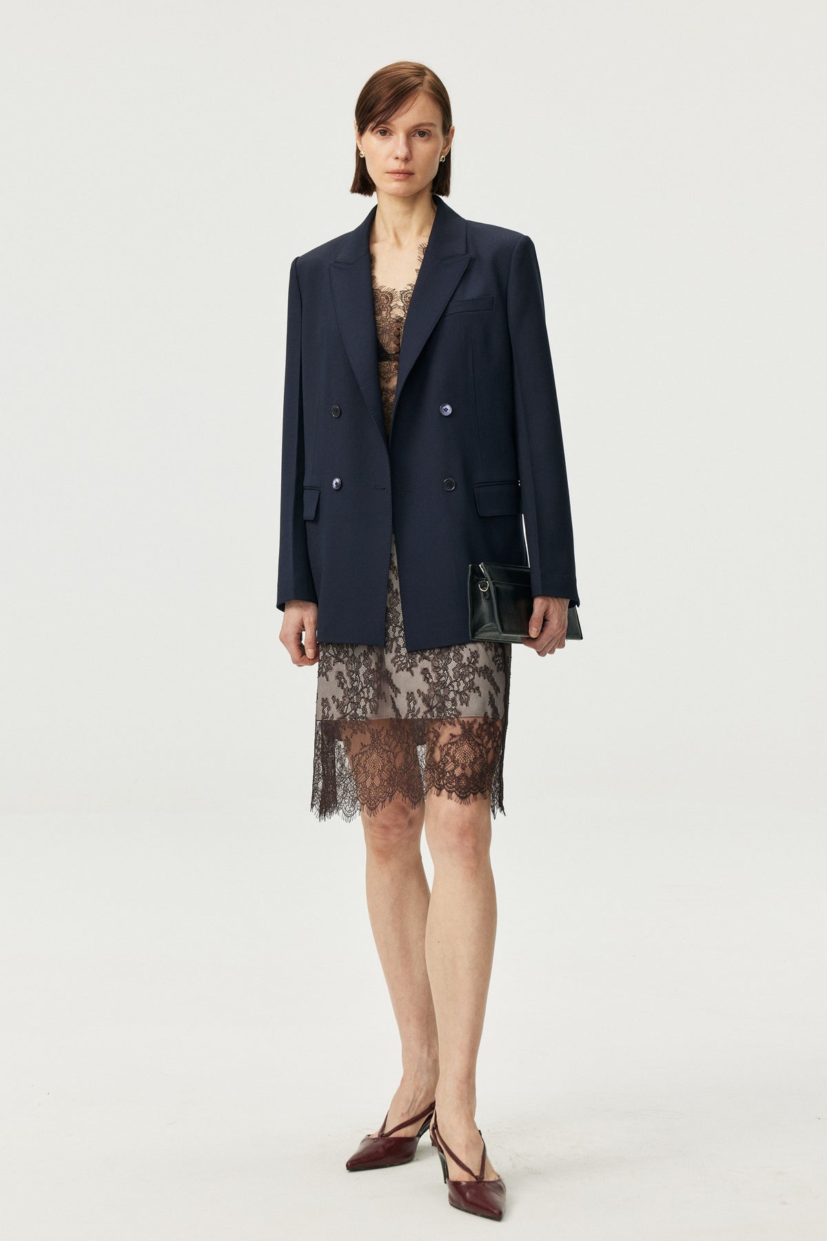 Relaxed Wool-Blend Double-Breasted Blazer