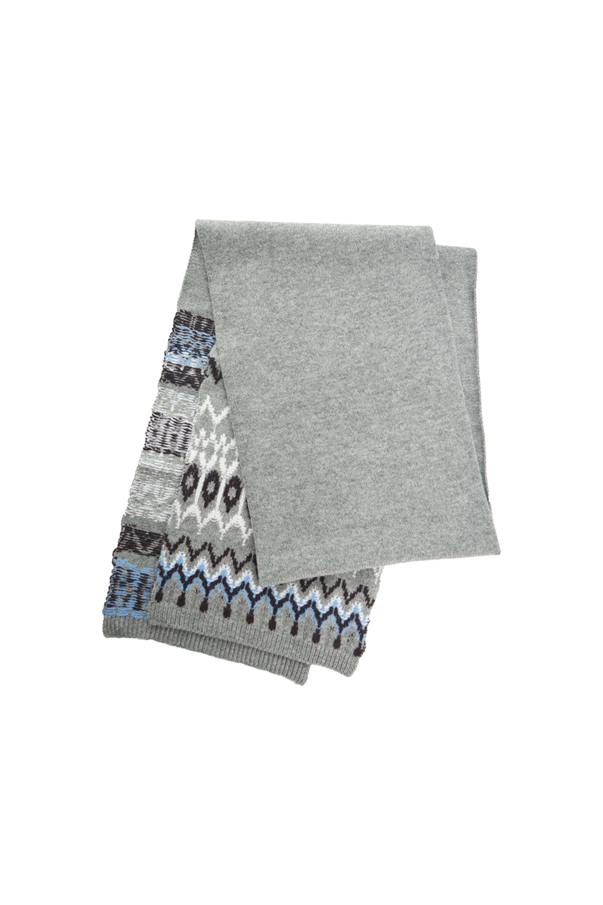 Classic Fair Isle Wool Scarf