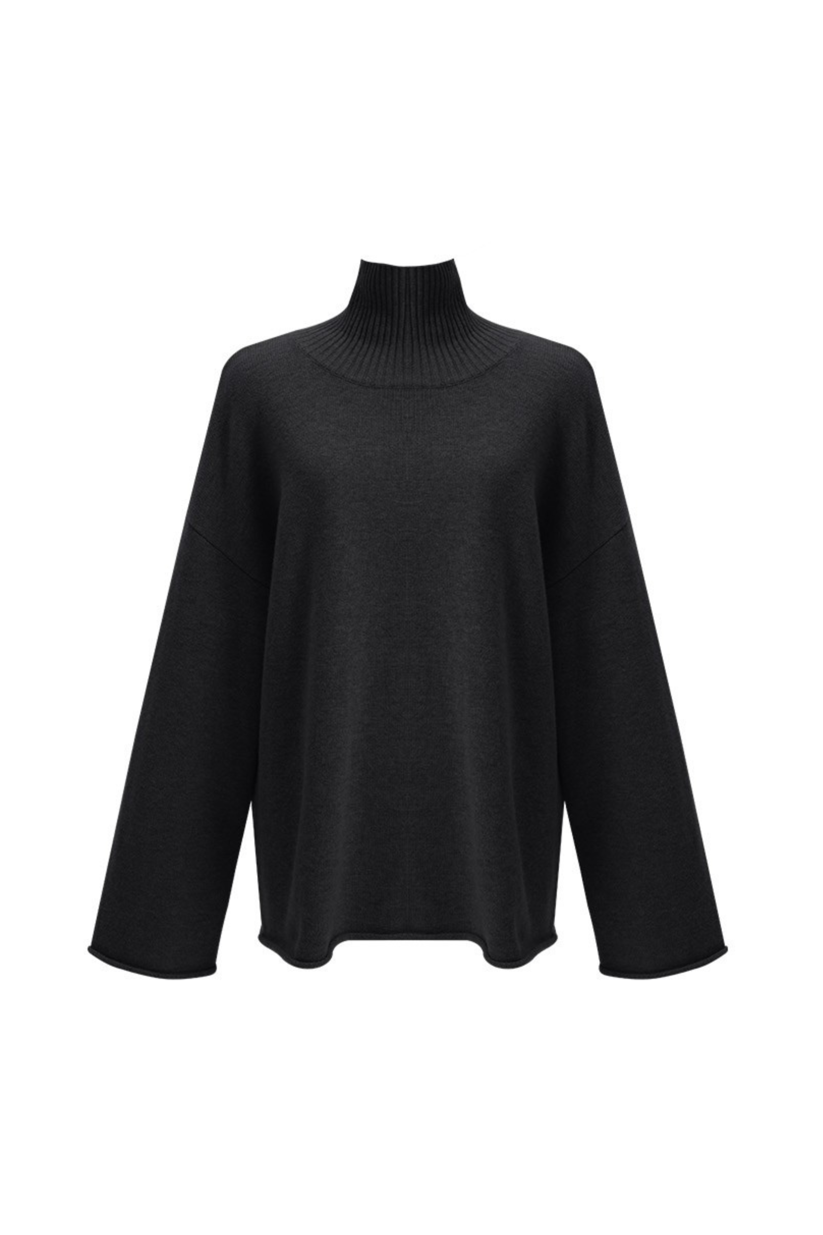 Plush Wool-Cashmere Turtleneck Sweater